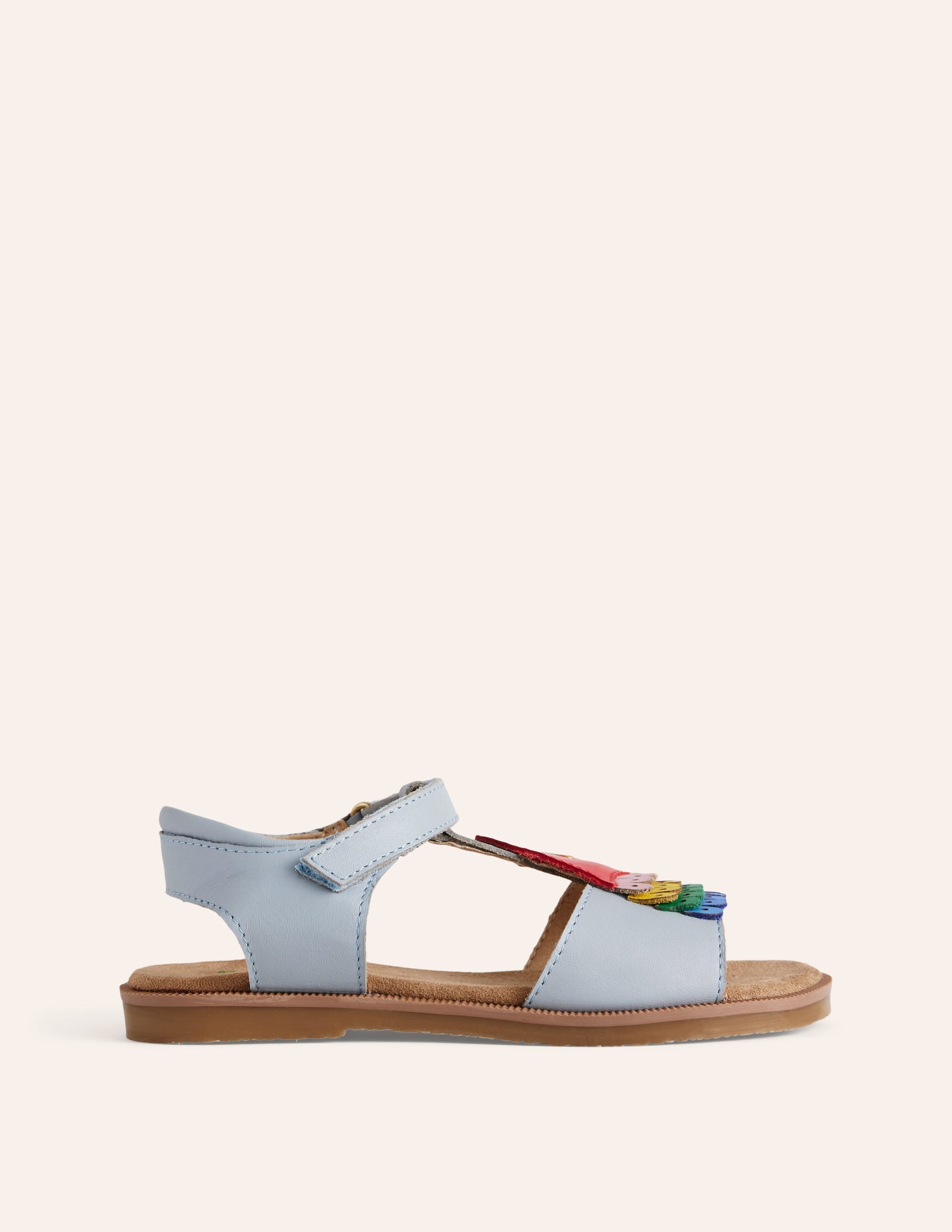 Fun Leather Sandals-Tourmaline Blue Parrot - Image 1