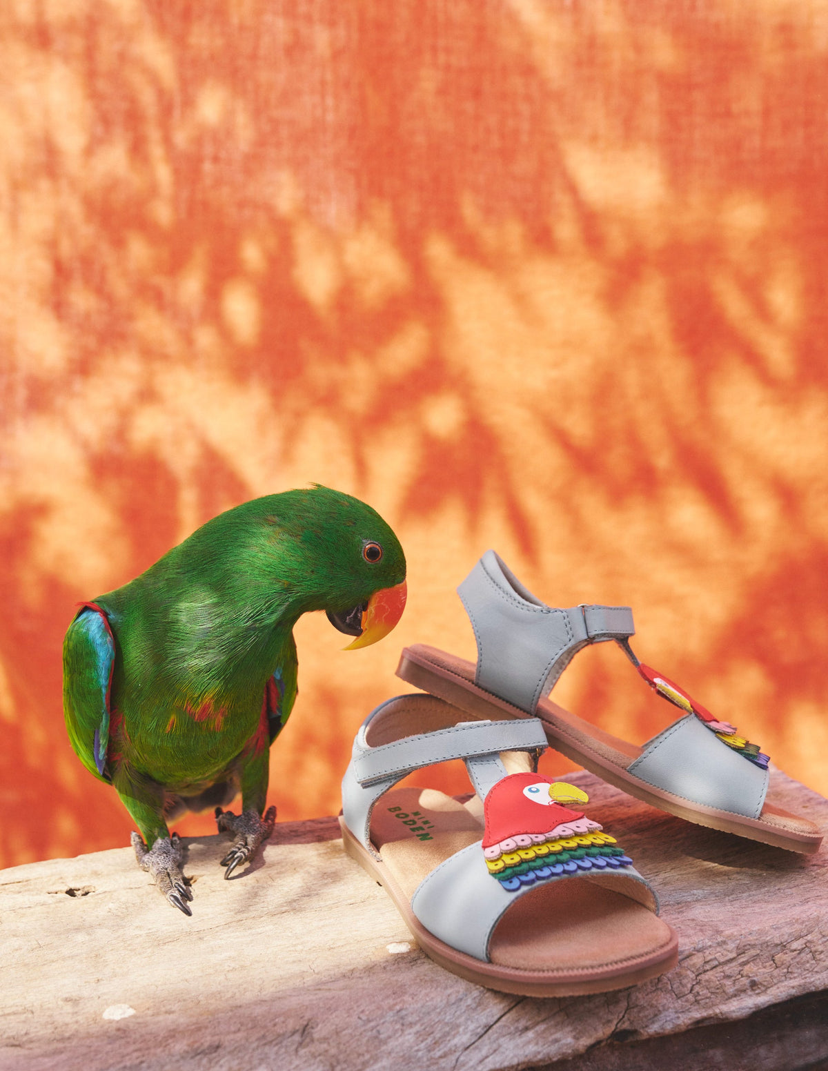 Fun Leather Sandals-Tourmaline Blue Parrot - Image 4