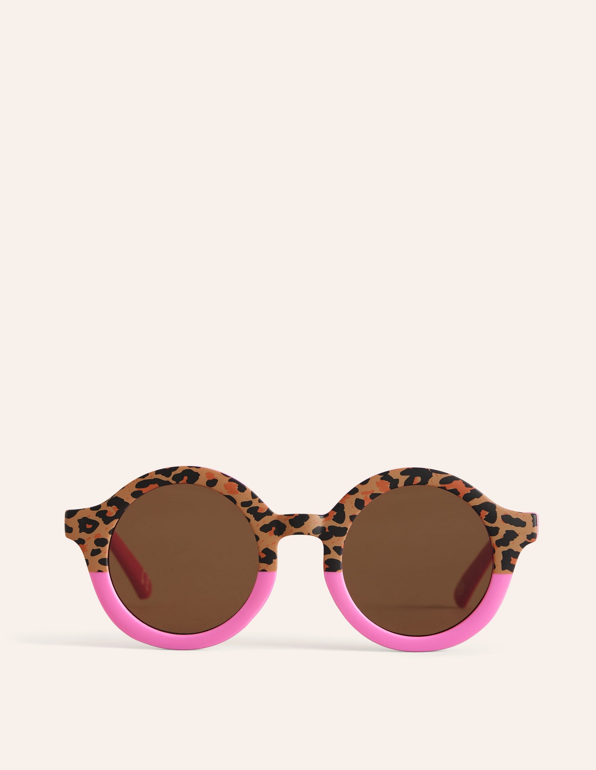 Classic Sunglasses-Pink Leopard Print-1