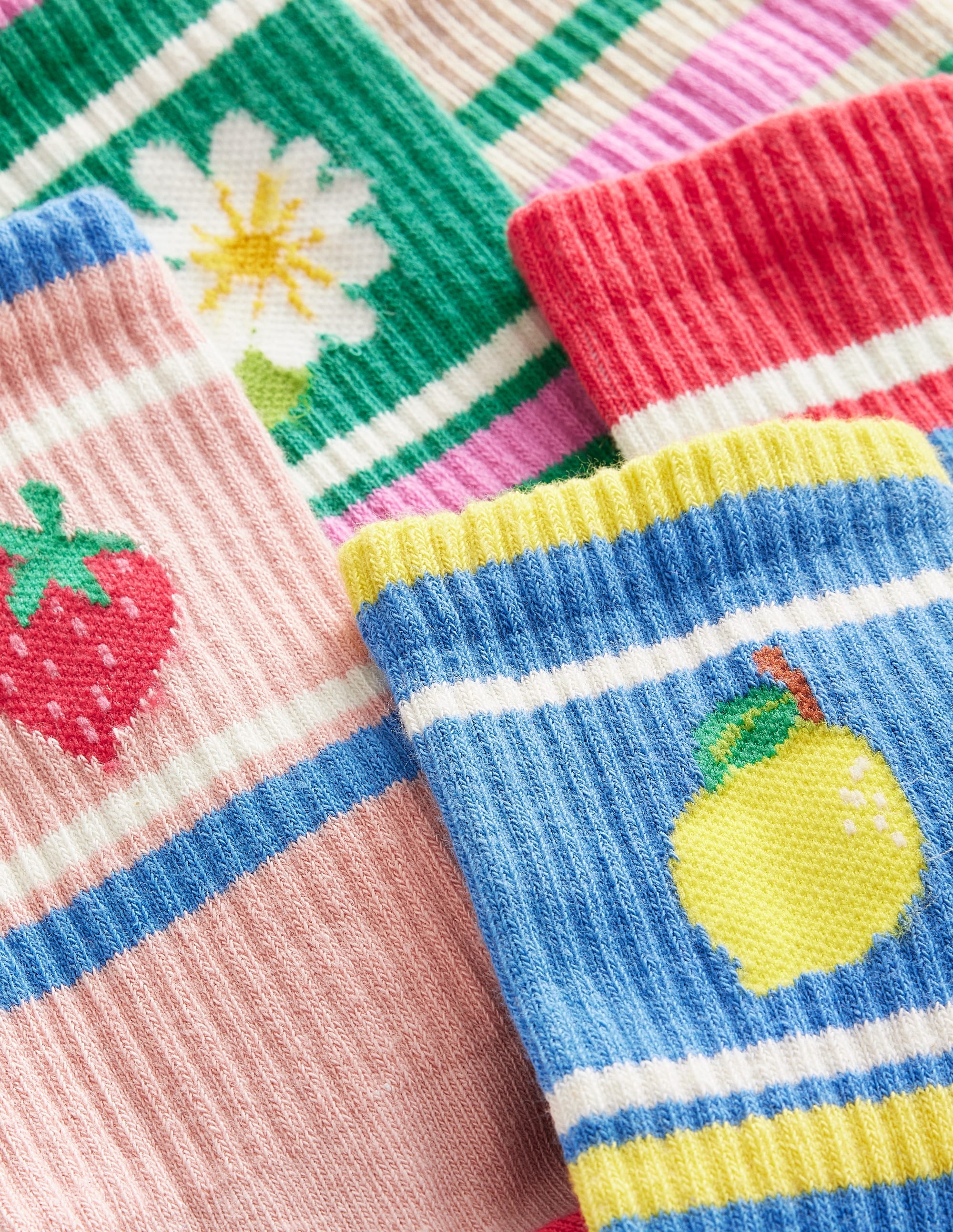 5-Pack Ribbed Socks-Motif Multi - Image 2