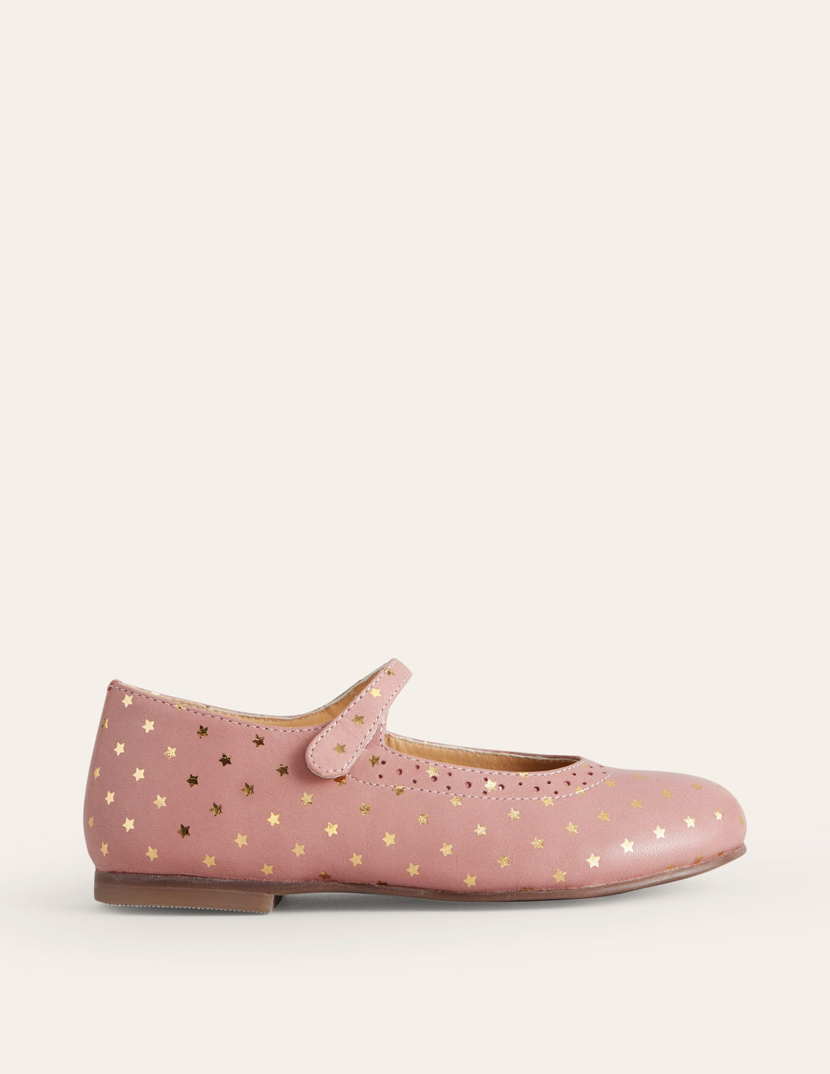 Gold Foil Star Mary Janes-Ballet Pink - Image 1
