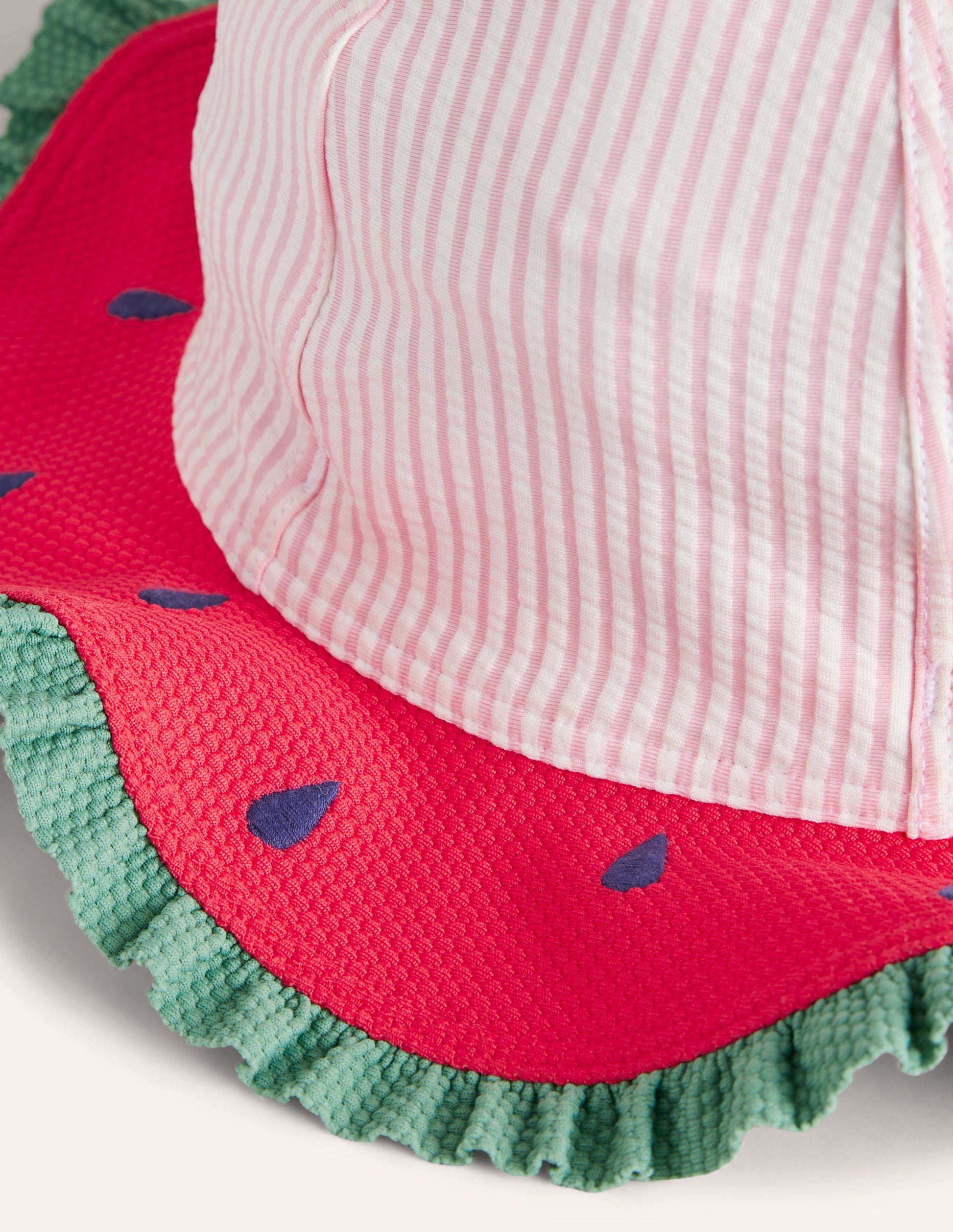 Novelty Wide Brim Hat-Watermelon Pink-2