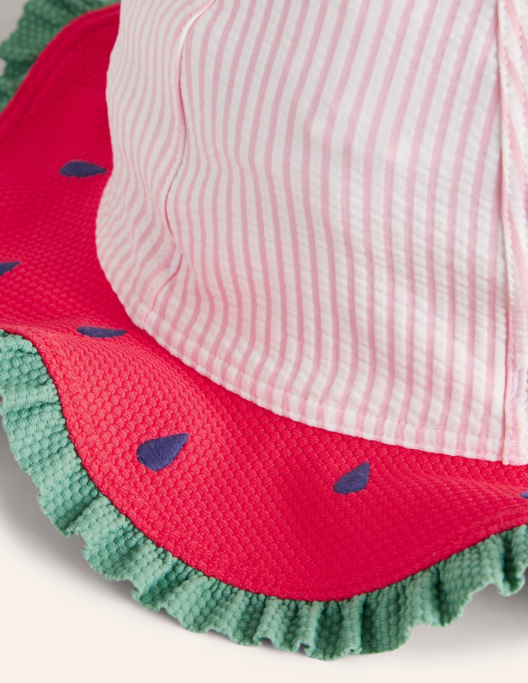 Novelty Wide Brim Hat-Watermelon Pink - Image 2
