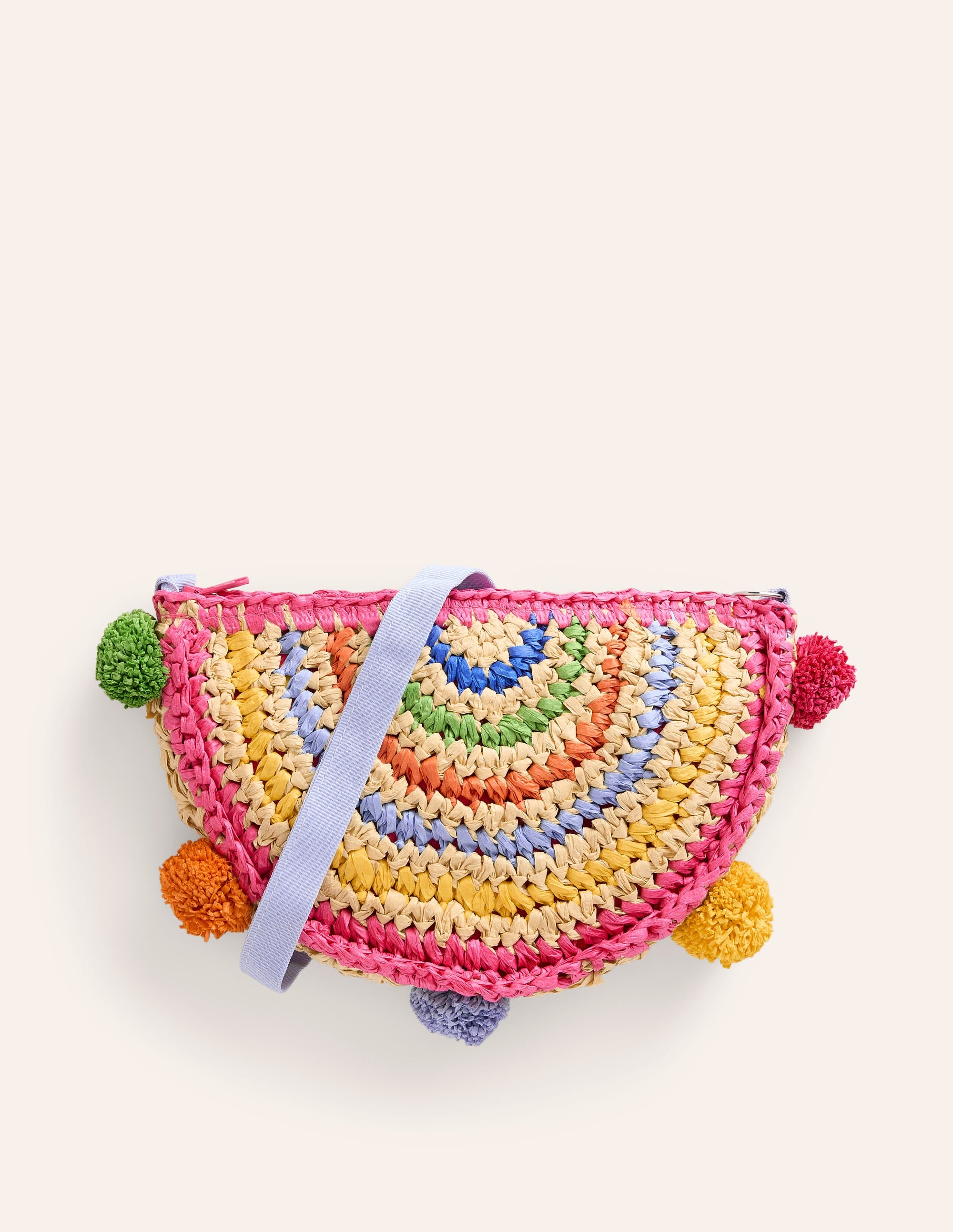 Straw Rainbow Bag-Multi Rainbow - Image 1