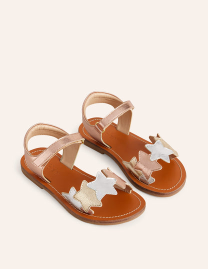 Metallic Star Sandals-Multi Metallic-2