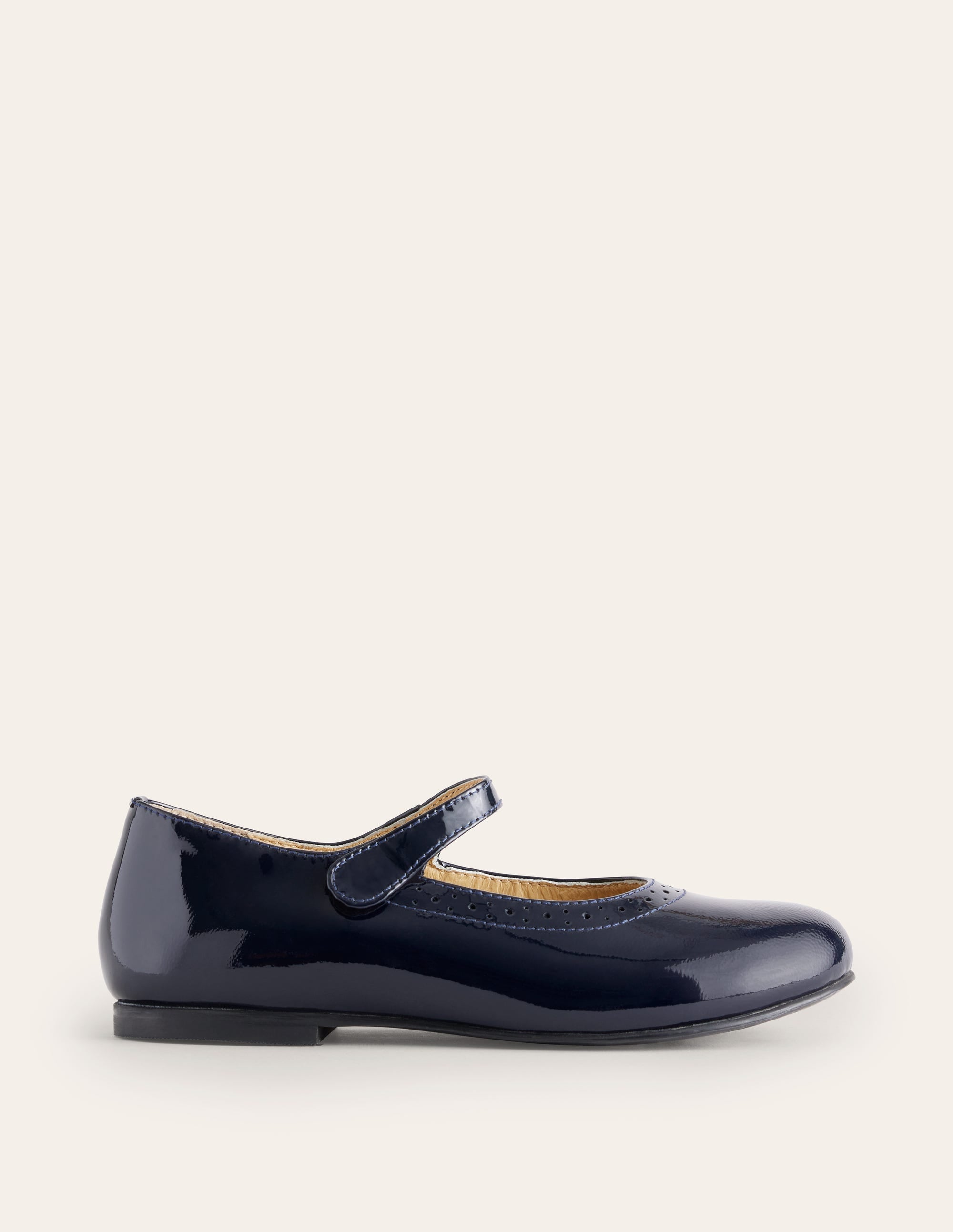 Leather Mary Janes-Navy Patent - Image 1