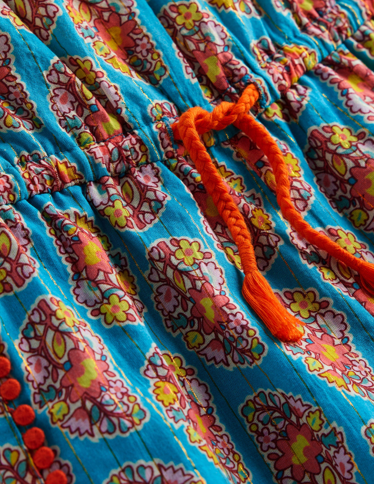 Woven Holiday Playsuit-Azure Blue Paisley-3