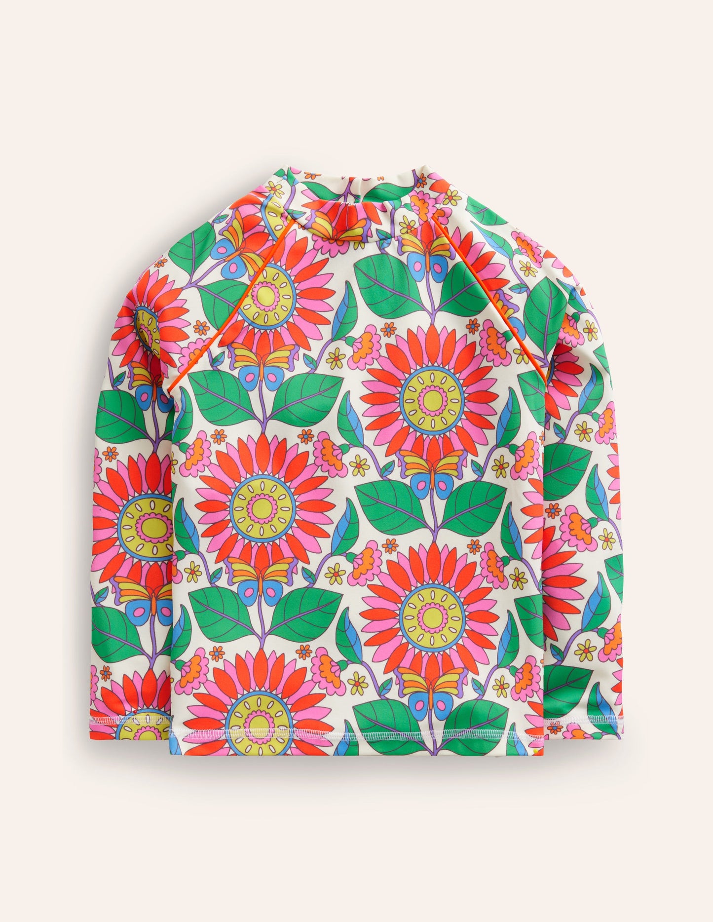 Patterned Rash Vest-Multi Daisy Vine