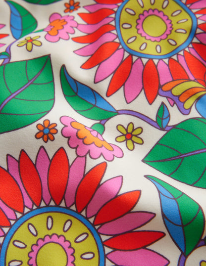 Patterned Rash Vest-Multi Daisy Vine-3