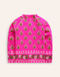 Patterned Rash Vest-Pink Small Woodblock