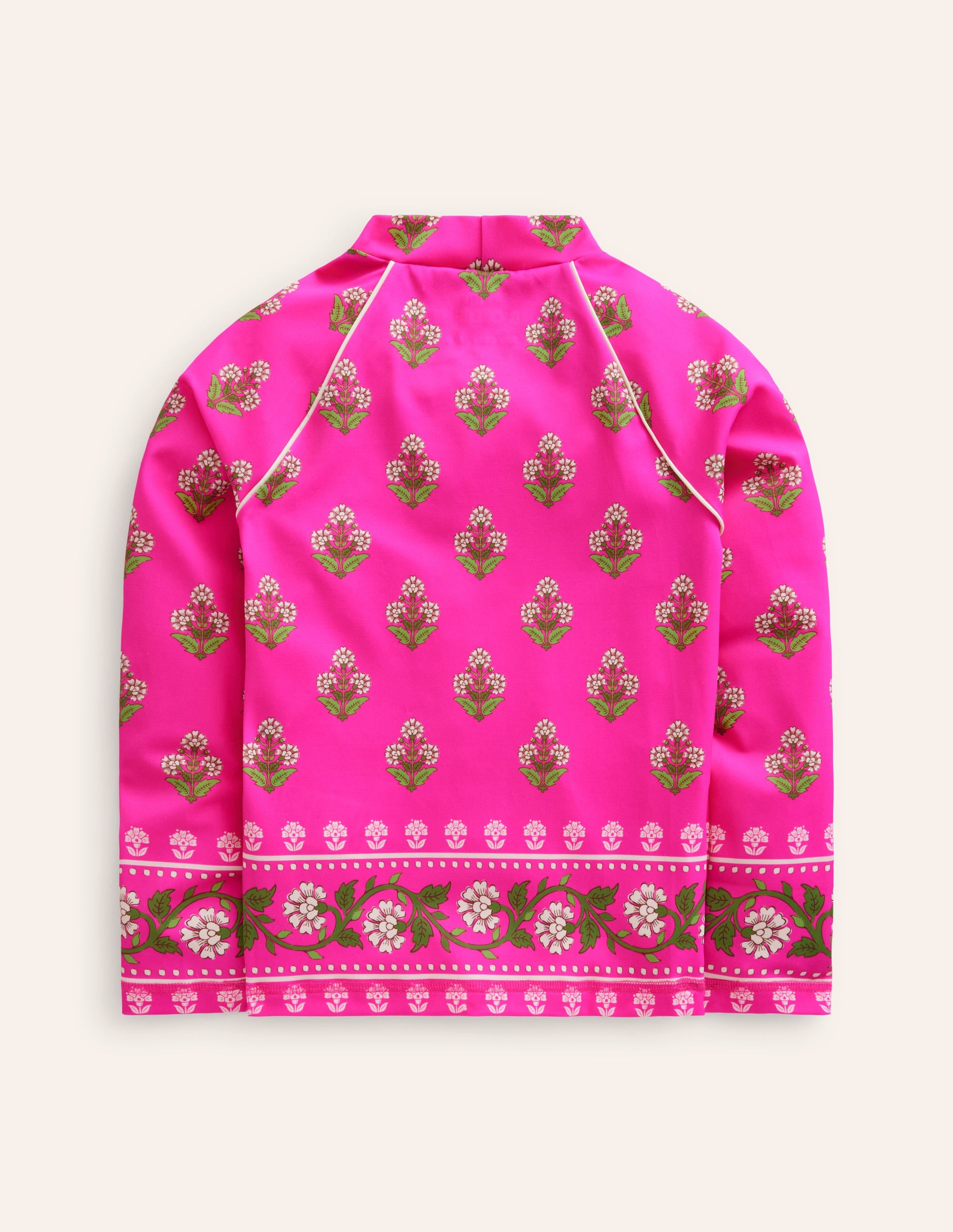 Patterned Rash Vest-Pink Small Woodblock - Image 2