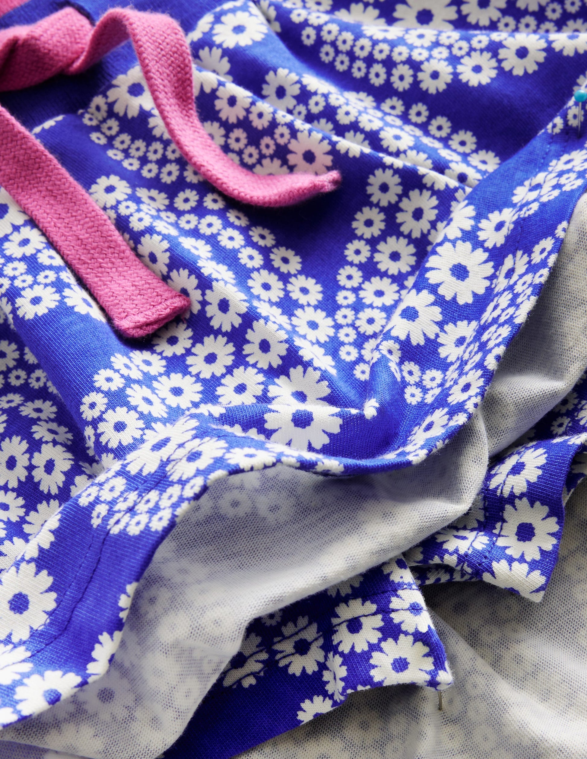 Printed Jersey Skort-Greek Blue Daisy Wave-3