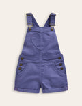 Heart Pocket Short Dungarees-Soft Starboard