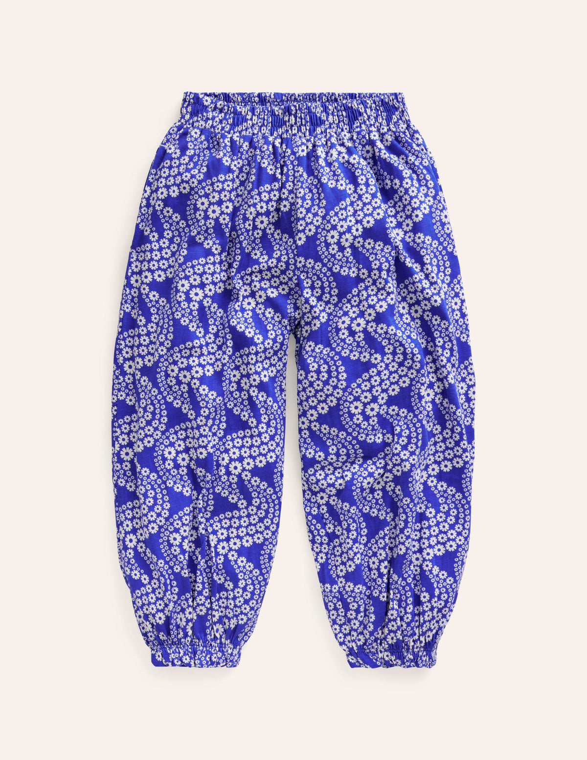 Jersey Harem Trousers-Greek Blue Wave - Image 1