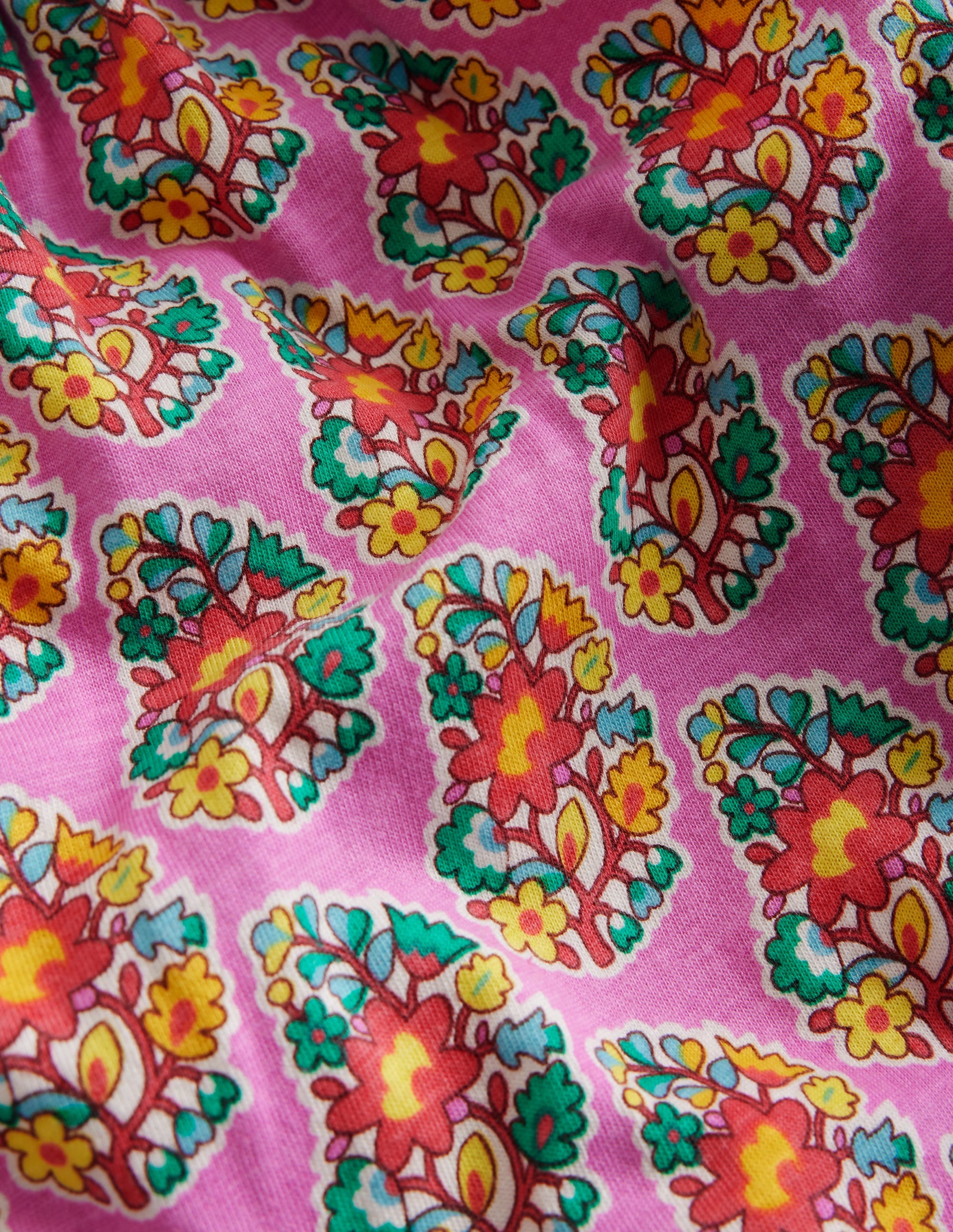 Jersey Harem Trousers-Peony Pink Paisley - Image 3
