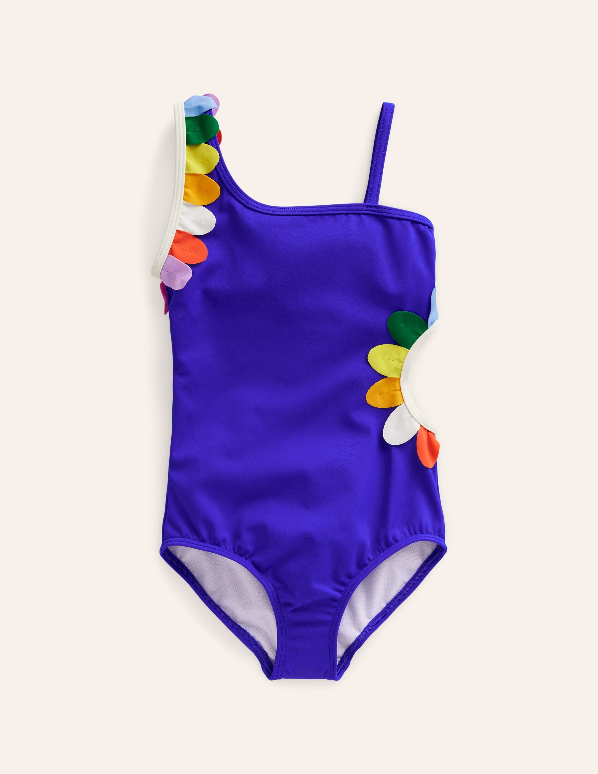 Cut-Out Flower Swimsuit-Blue Heron Multi Daisy - Image 1
