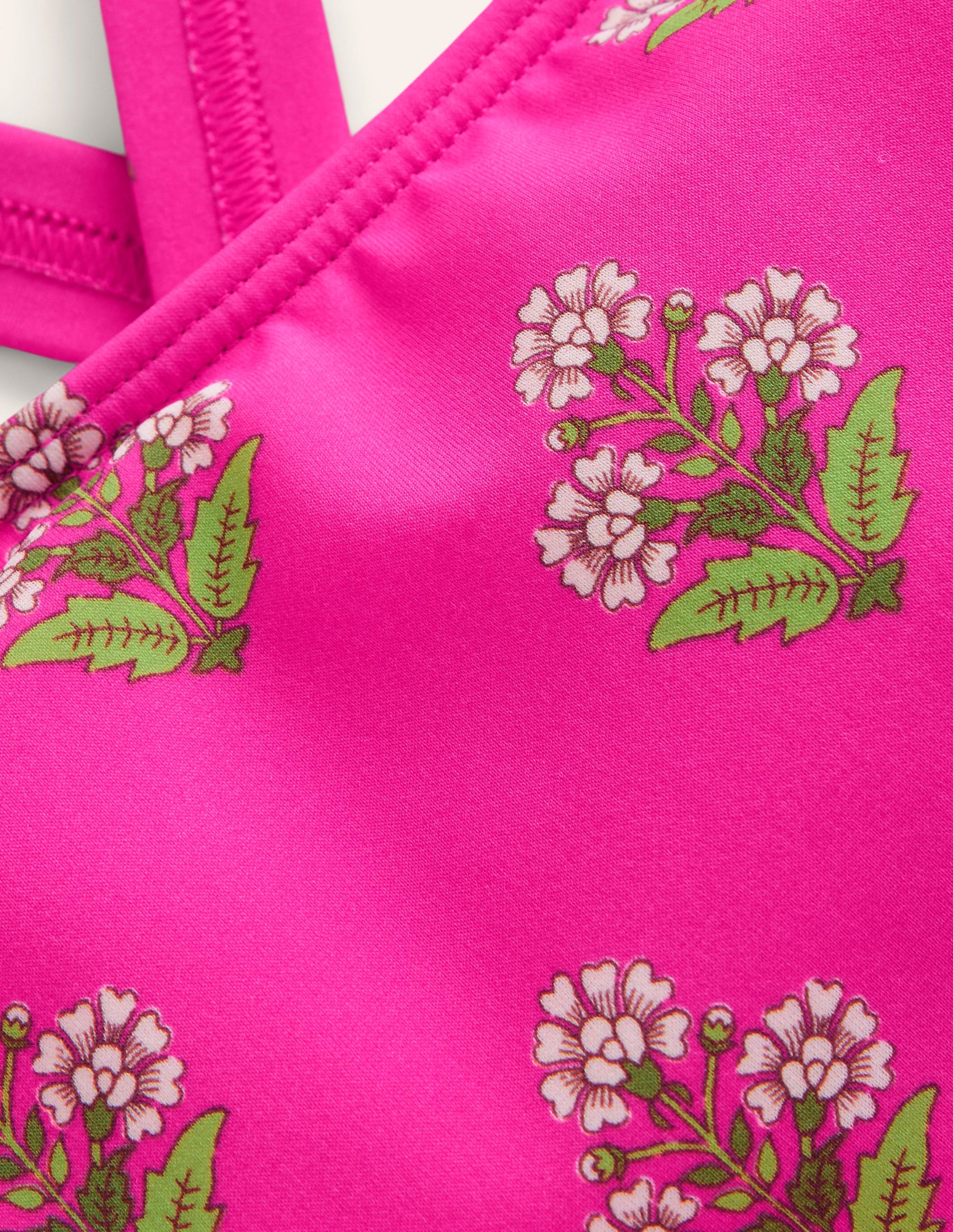 Cross Back Tankini Top-Pink Small Woodblock-3