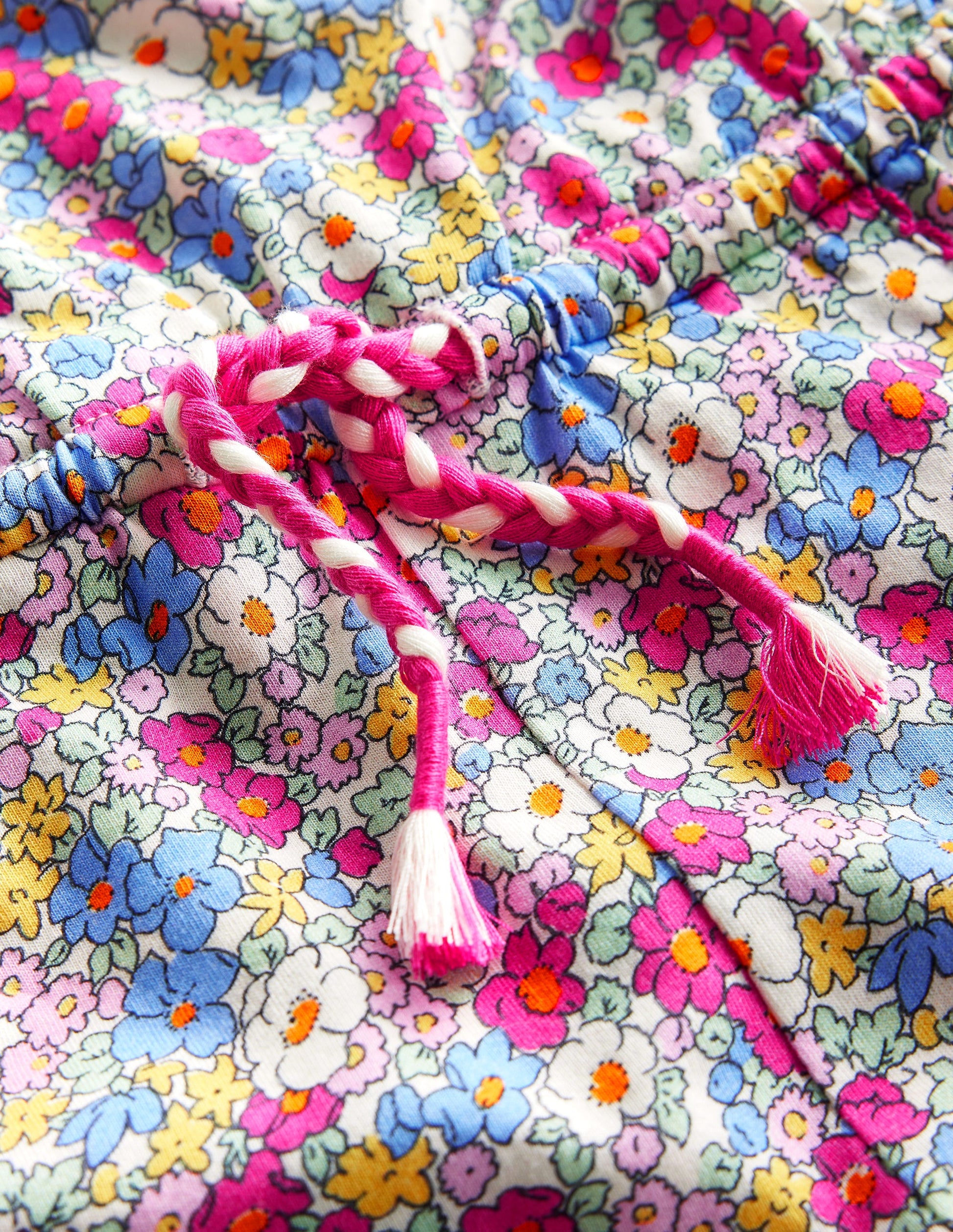 Printed Jersey Playsuit-Festival Pink Nautical Floral-3
