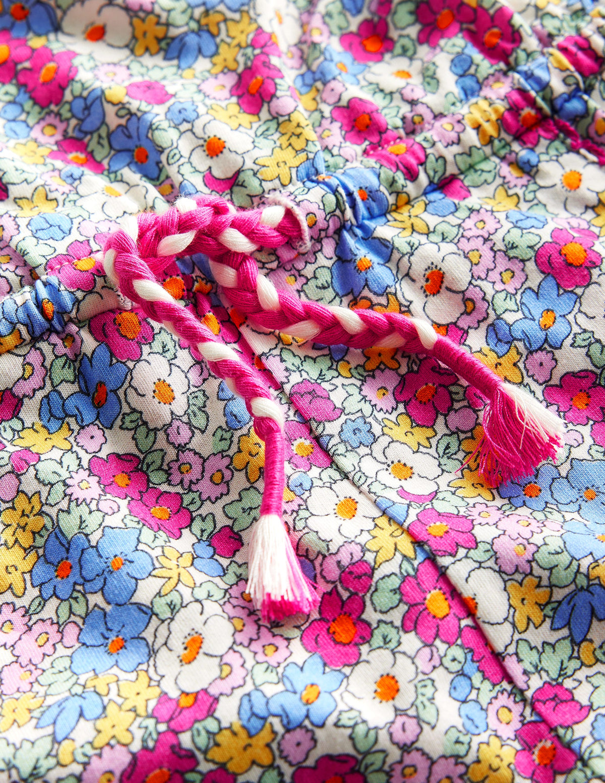 Printed Jersey Playsuit-Festival Pink Nautical Floral - Image 3