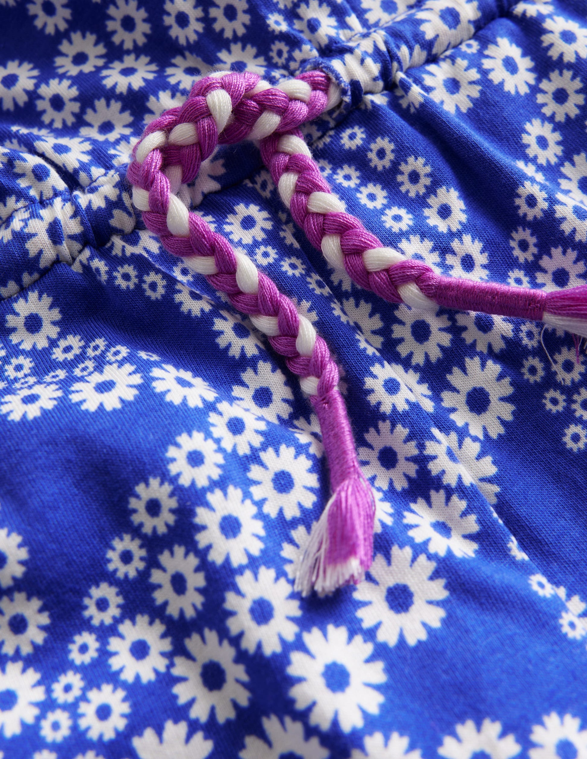 Printed Jersey Playsuit-Greek Blue Daisy Wave-3