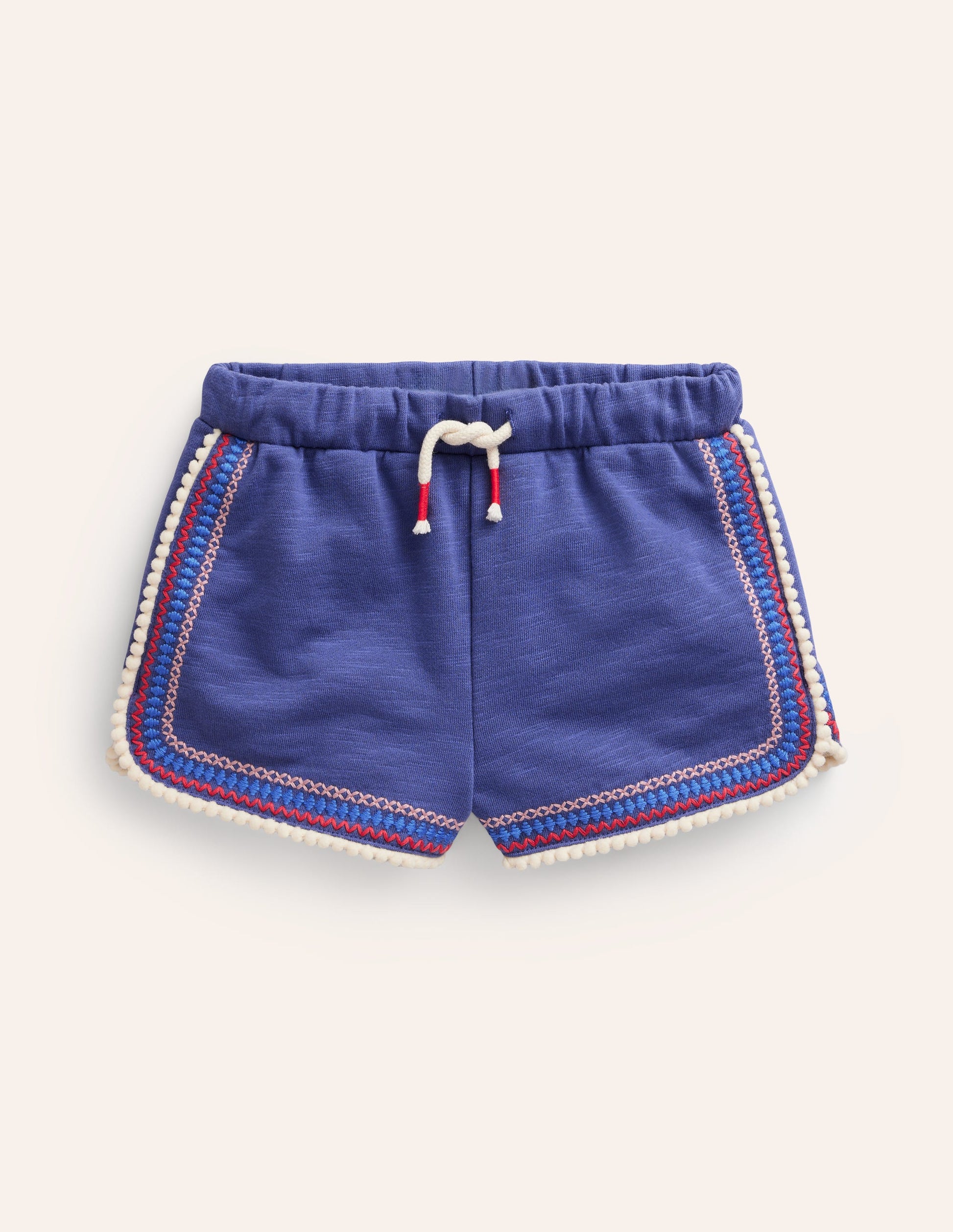 Pom Trim Jersey Shorts-Soft Starboard-1