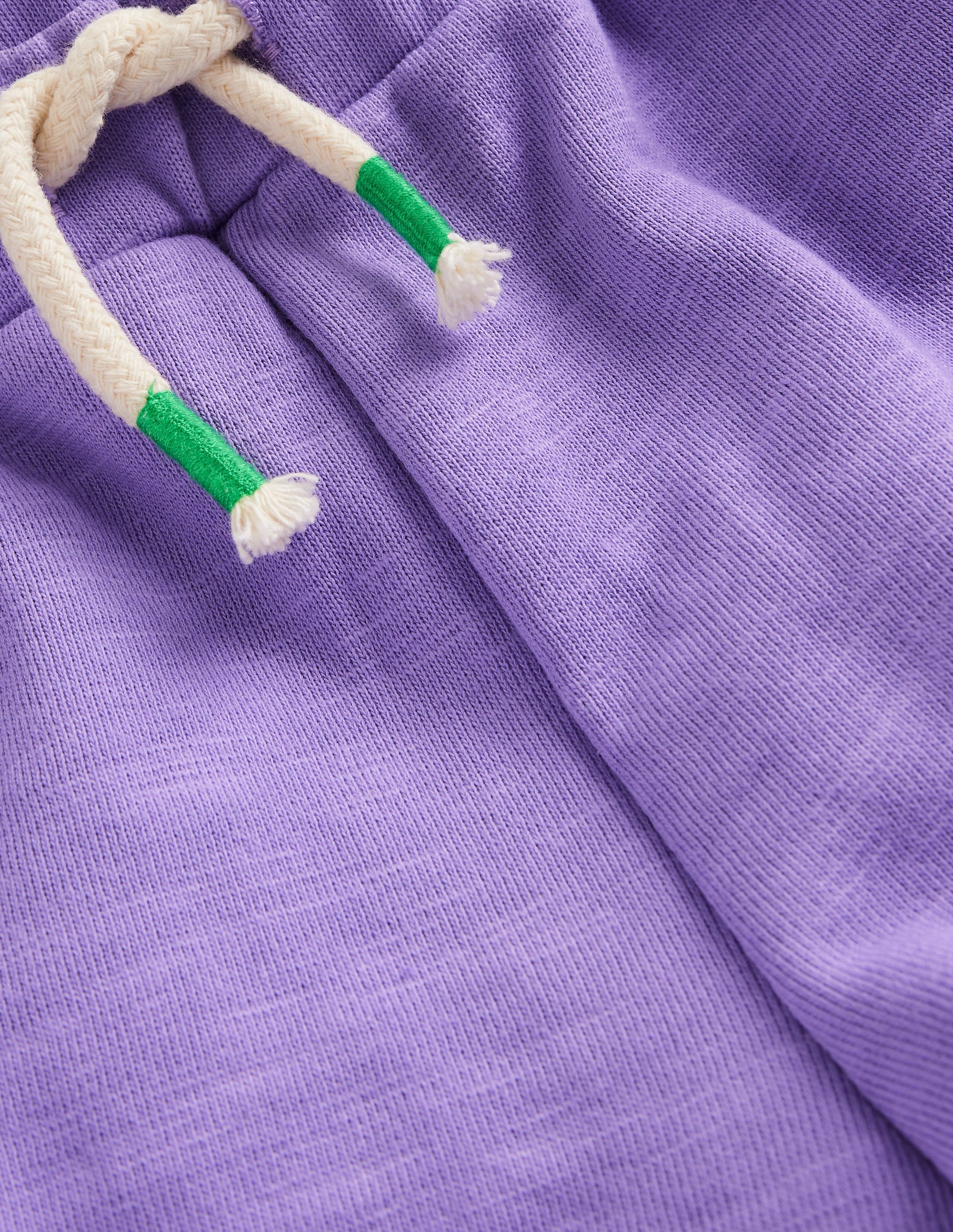 Pom Trim Jersey Shorts-Crocus Purple-3