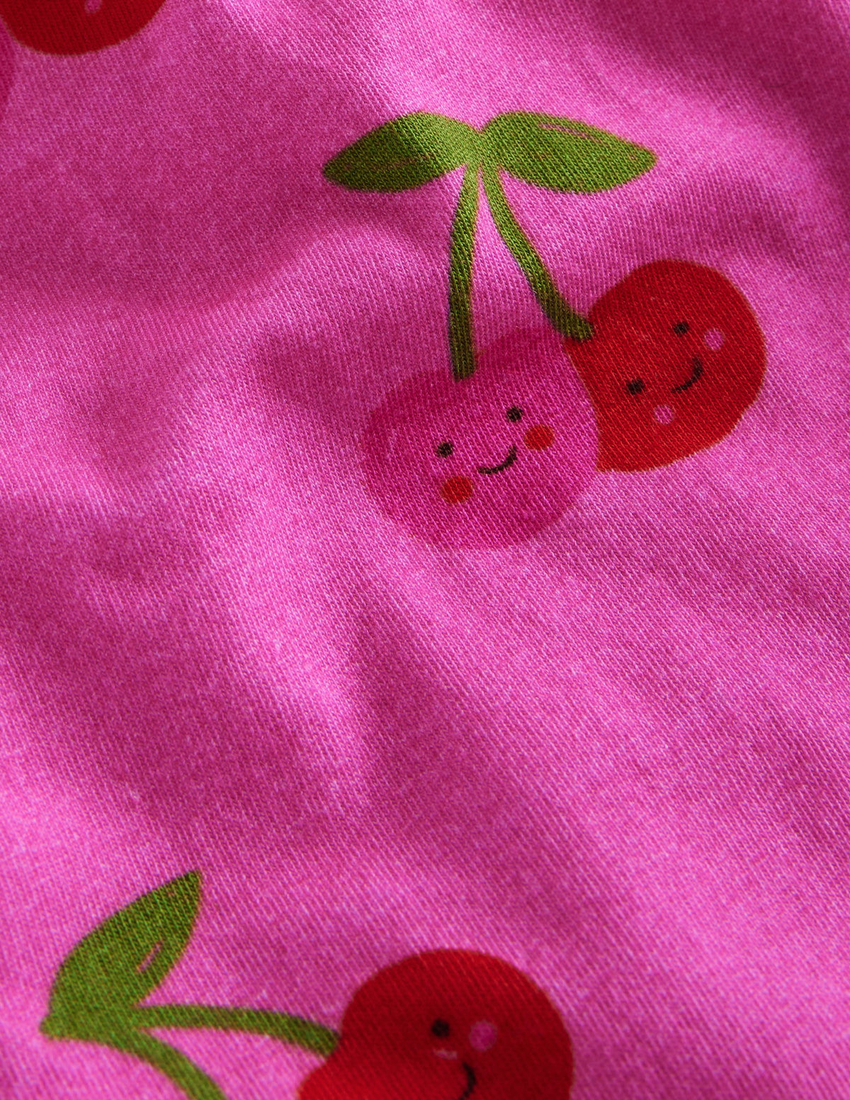 Fun Cropped Leggings-Pink Cherries-3
