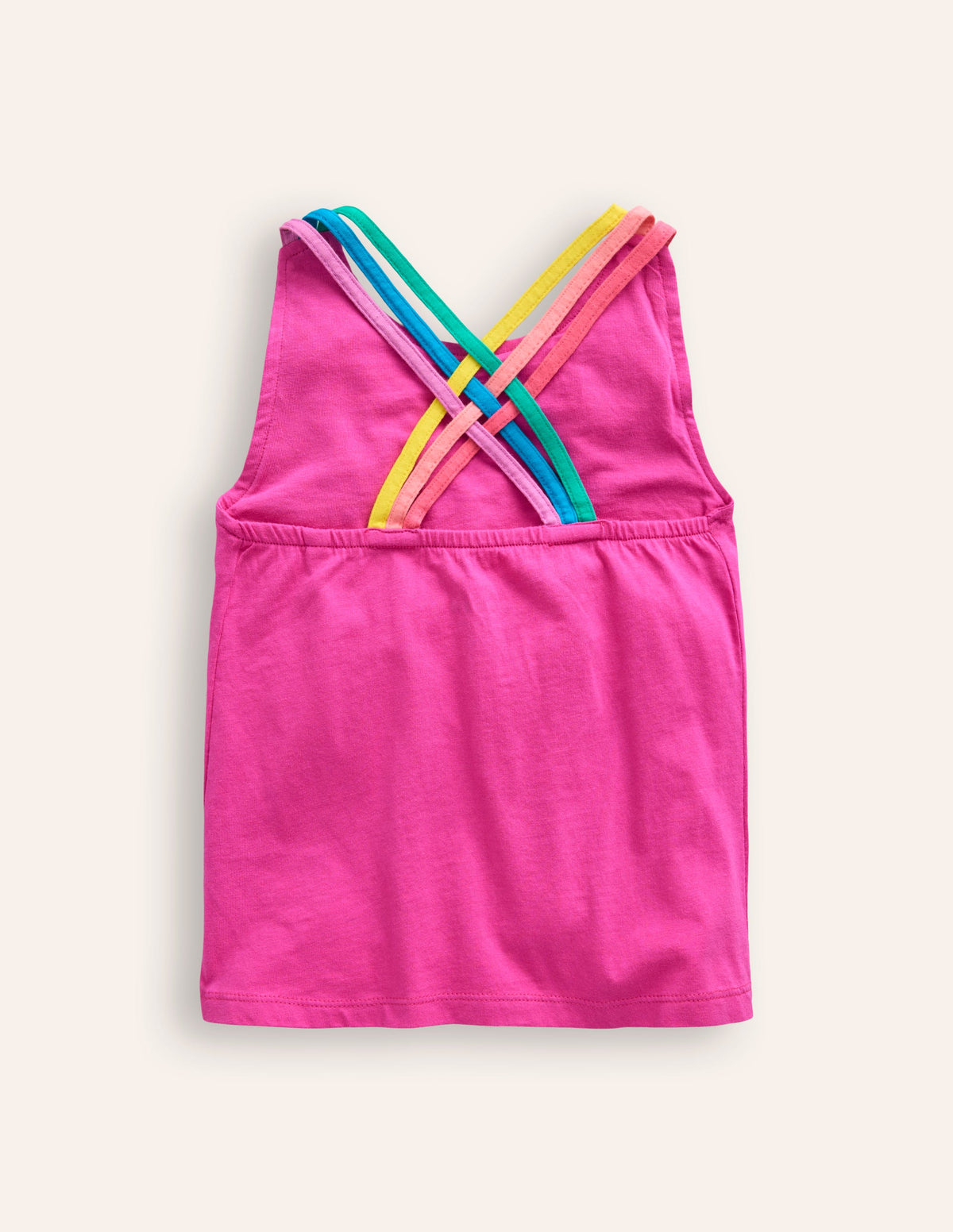 Rainbow Cross-Back Vest-Cosmos Pink - Image 2