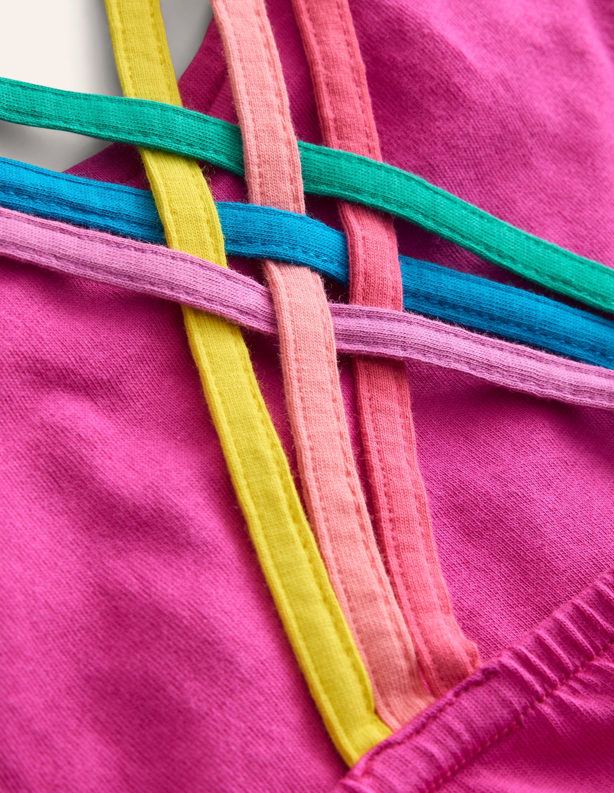 Rainbow Cross-Back Vest-Cosmos Pink - Image 3