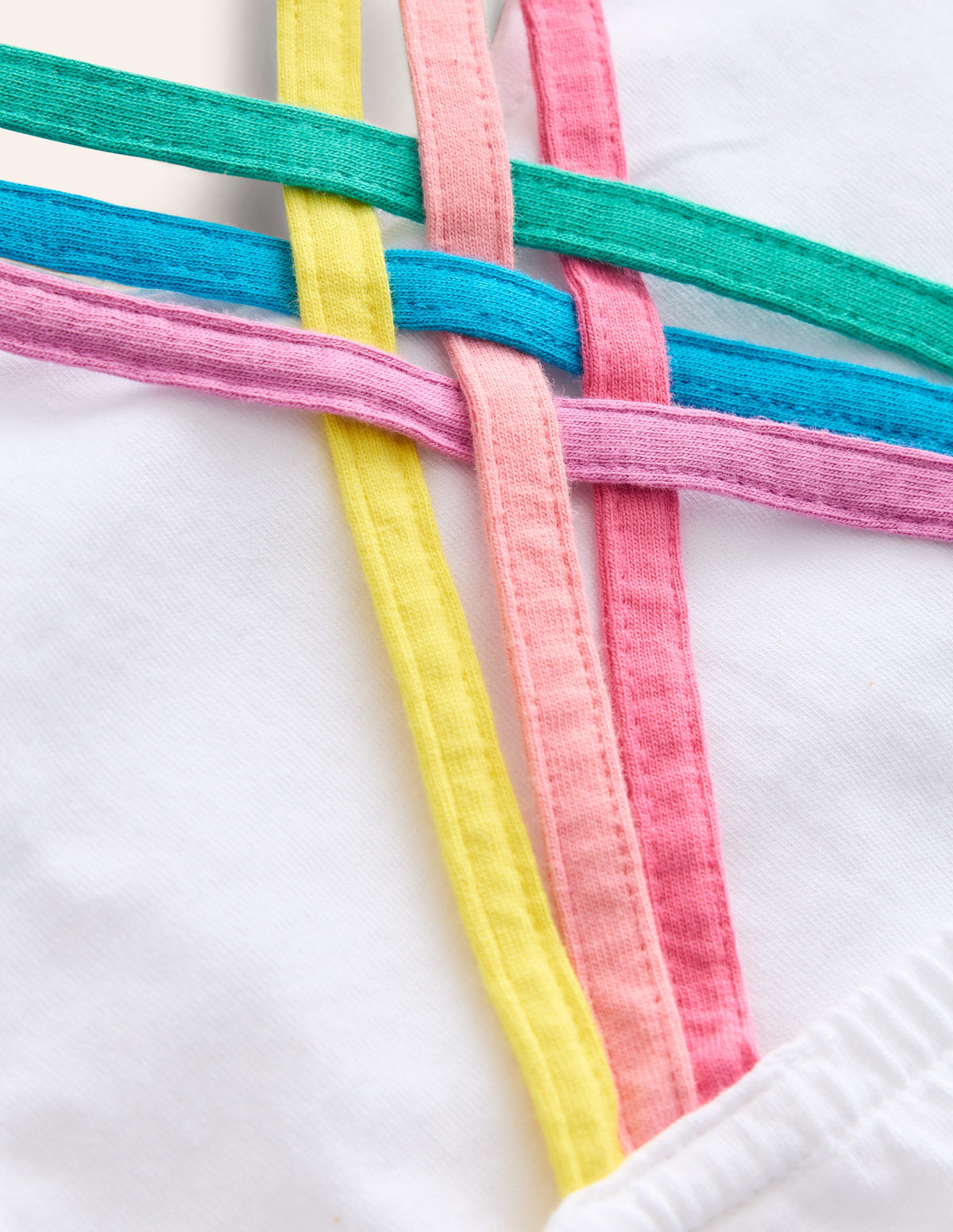 Rainbow Cross-Back Vest-White - Image 3