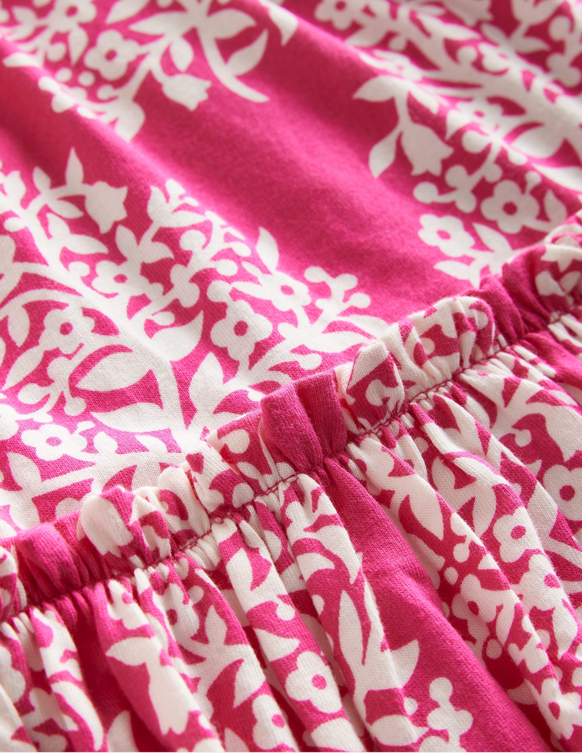 Printed Jersey Midi Skirt-Pink Woodblock-3