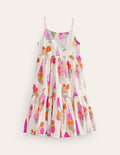 Tiered Twirly Sundress-Ivory Ice Creams