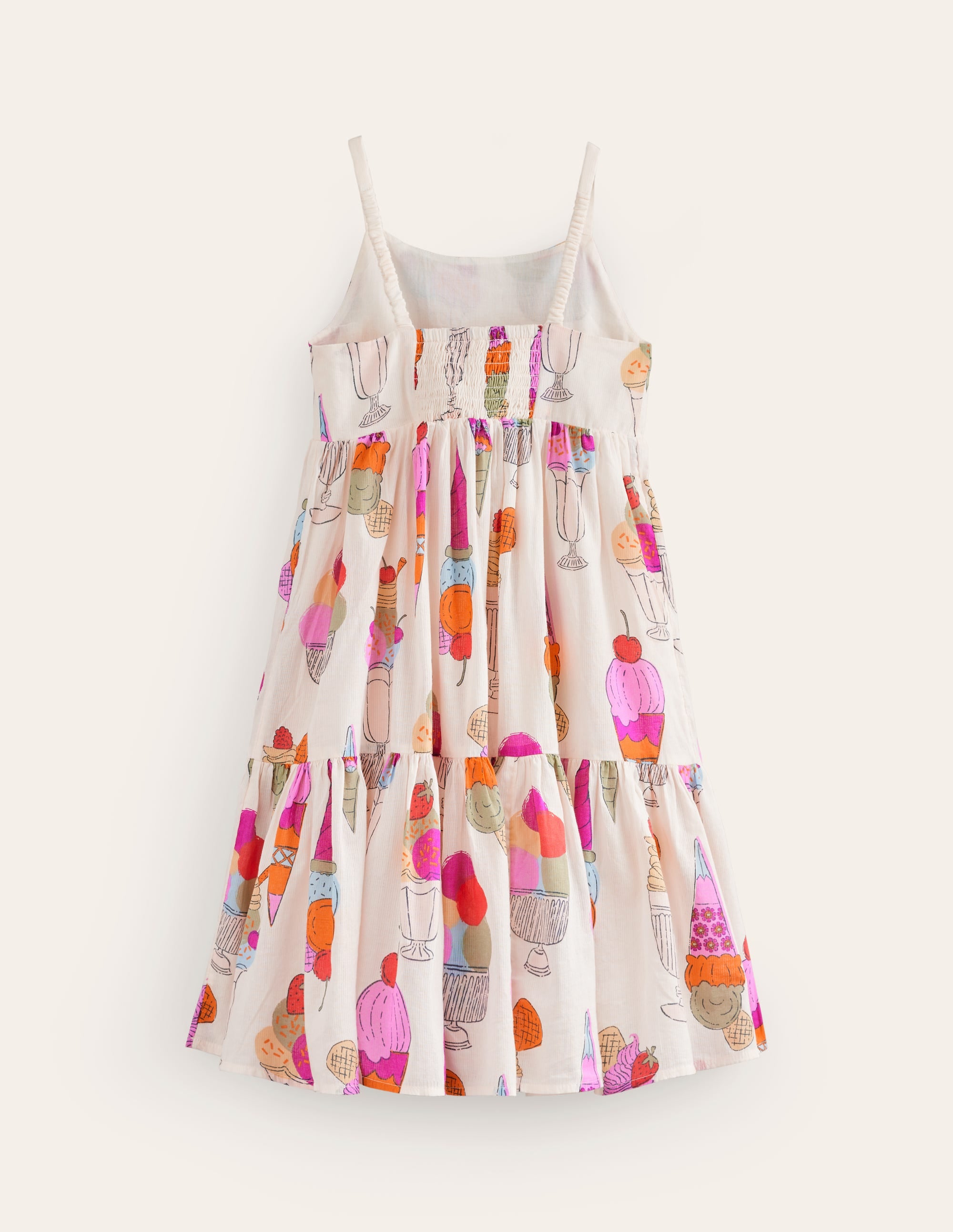 Tiered Twirly Sundress-Ivory Ice Creams - Image 2