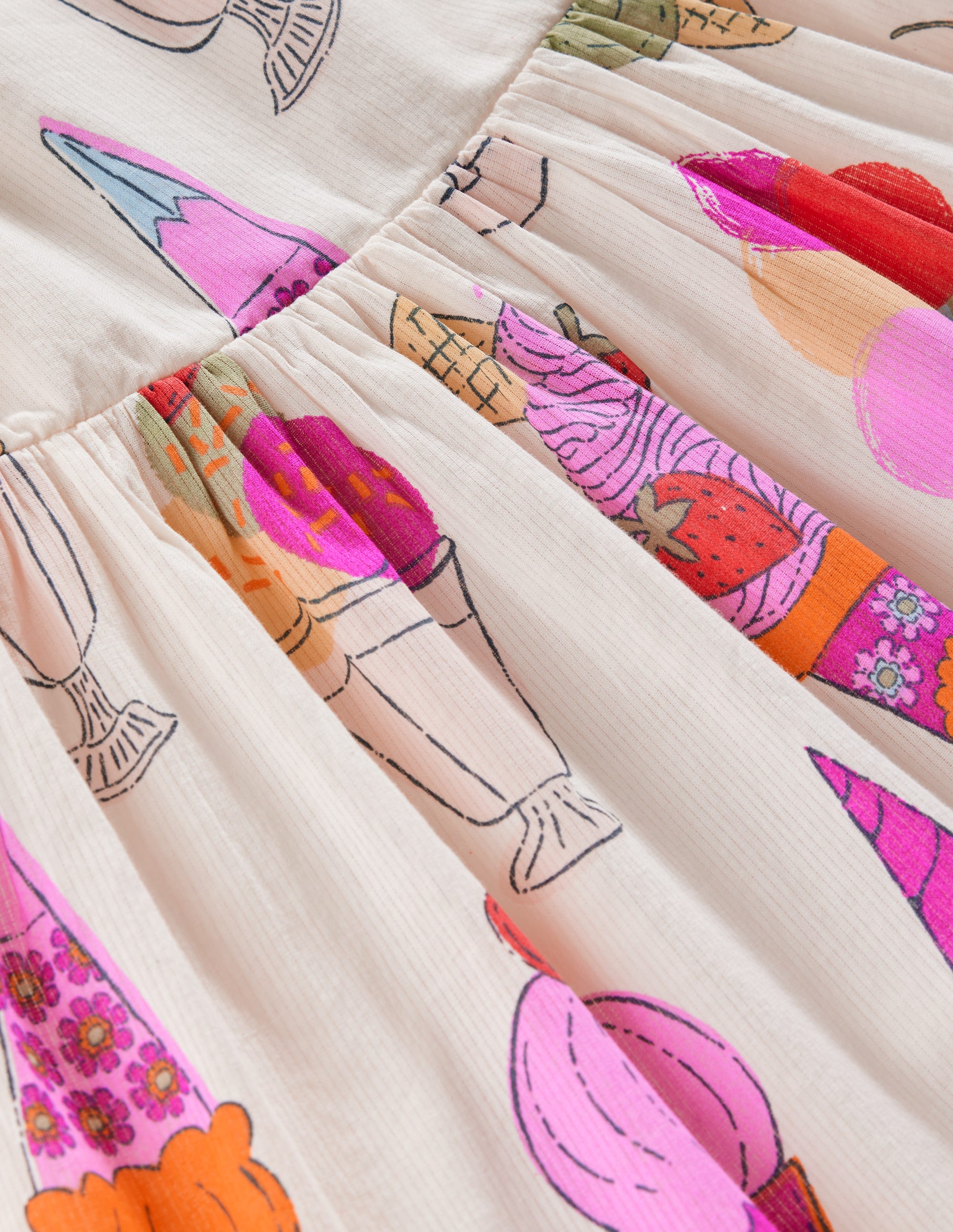 Tiered Twirly Sundress-Ivory Ice Creams - Image 3