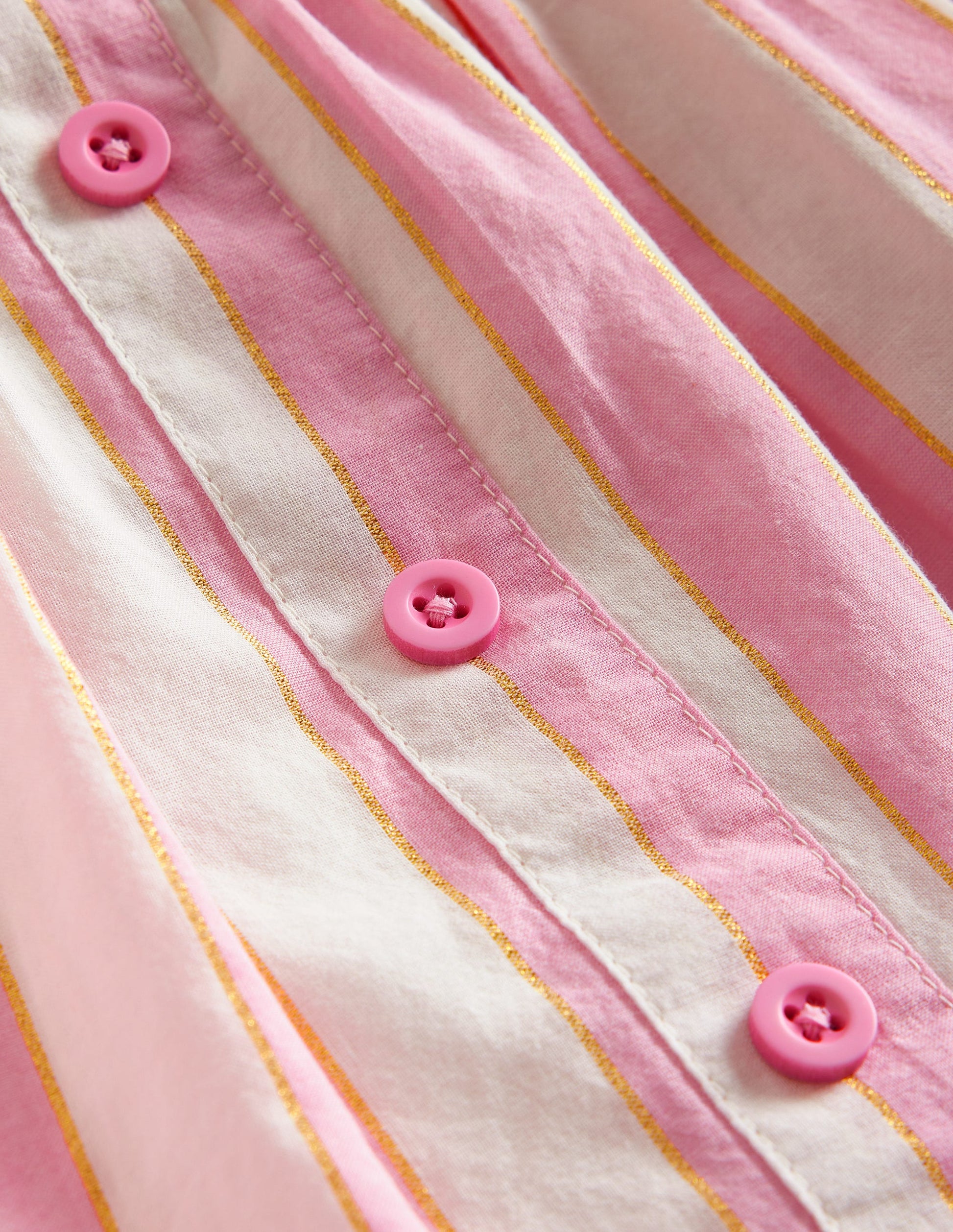 Pull On Twirly Skirt-Pink Lurex Stripe-3