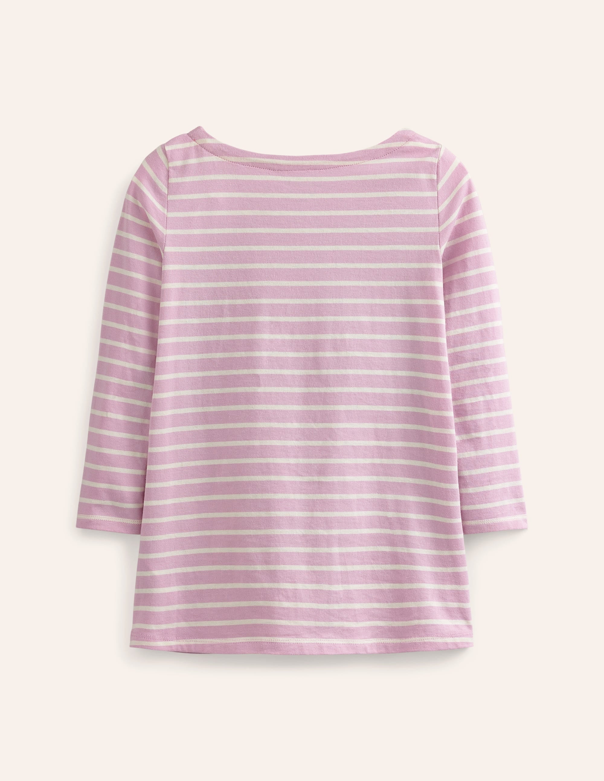 Appliqué Jersey Tunic-Sugared Almond Pink/Ivory - Image 2