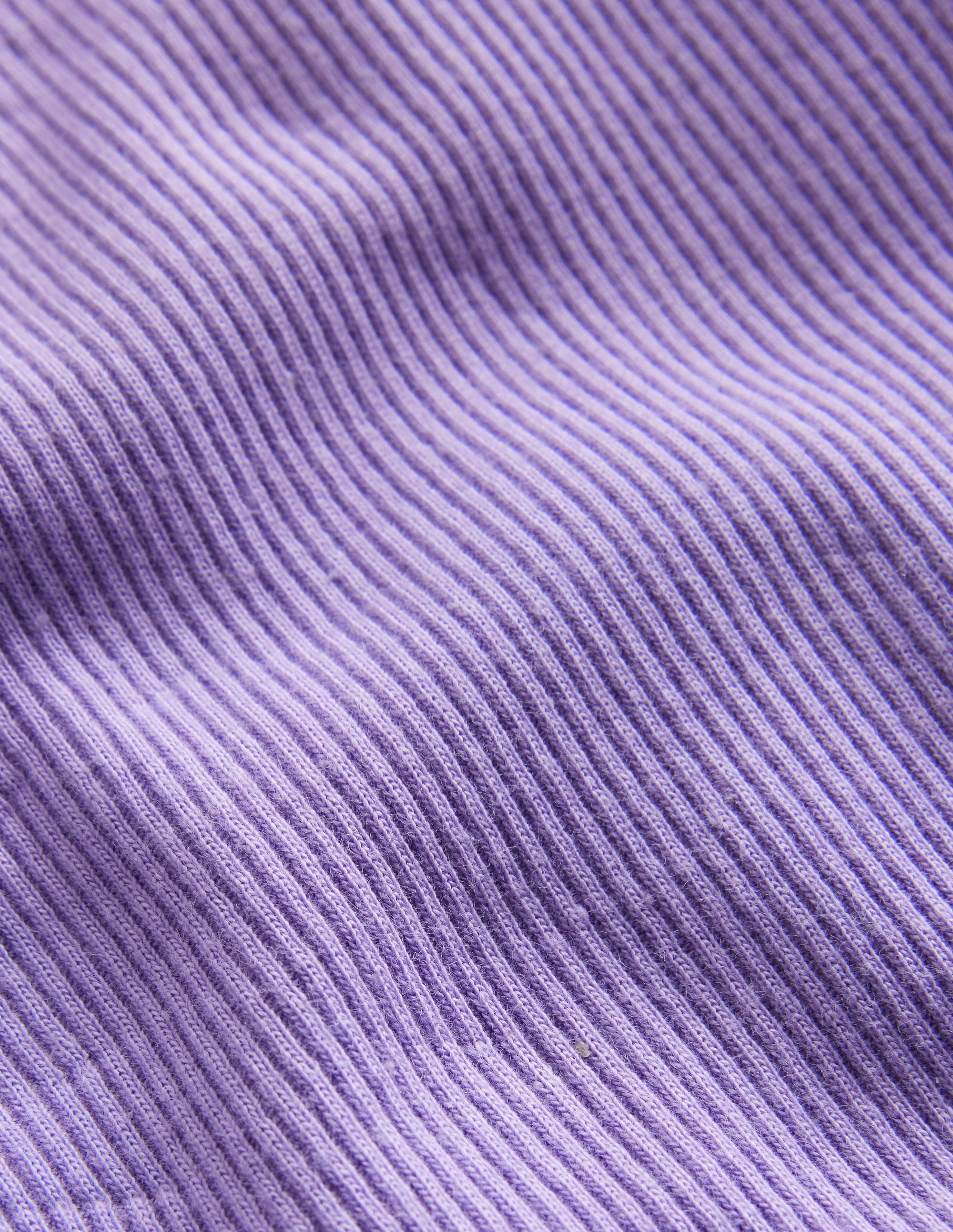 Ribbed Short Sleeve T-Shirt-Parma Violet - Image 3