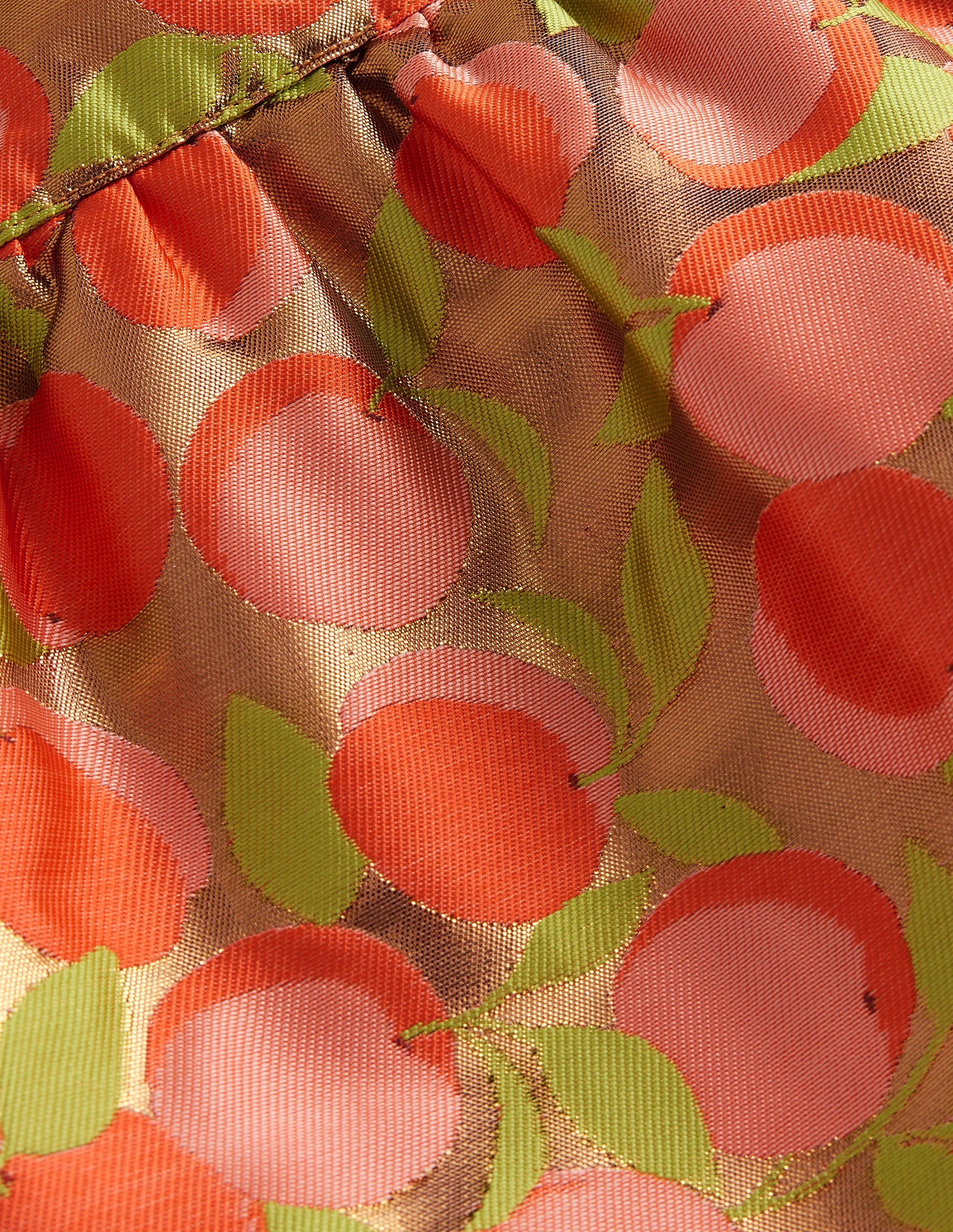 Metallic Jacquard Skirt-Gold Peach Jaquard-3