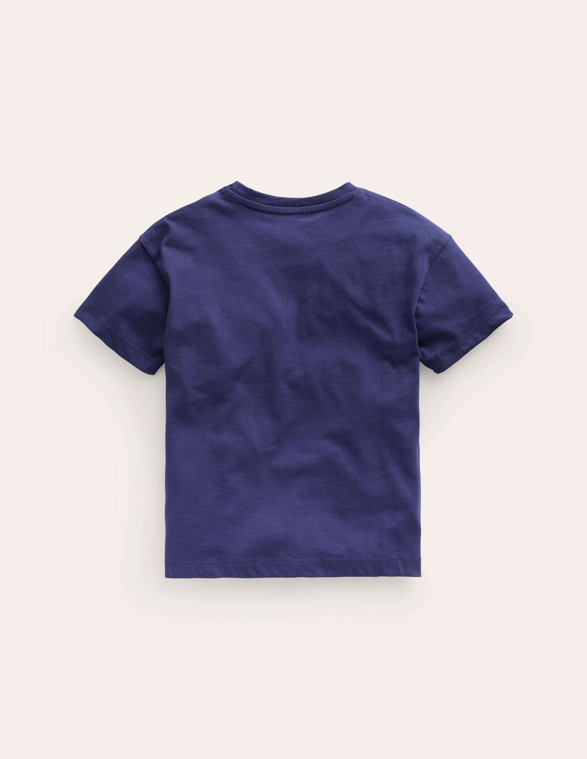 Embroidered Logo T-Shirt-College Navy Rocket - Image 2