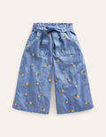 Wide Leg Trousers-Mid Vintage Embroidered