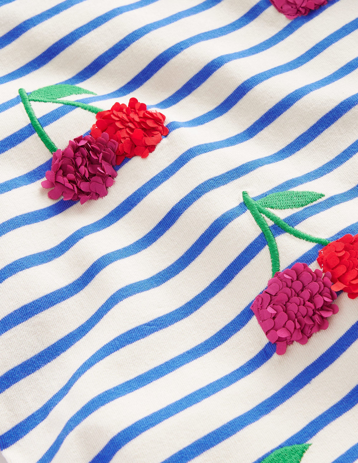Flutter Short Sleeve T-Shirt-Vanilla Pod/ Cabanna Blue - Image 3