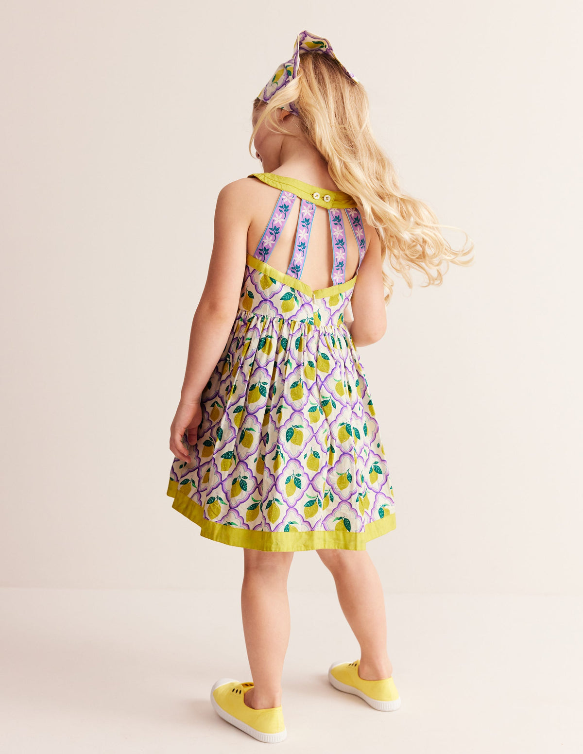 Back Detail Dress-Lavender Lemon Grove - Image 2