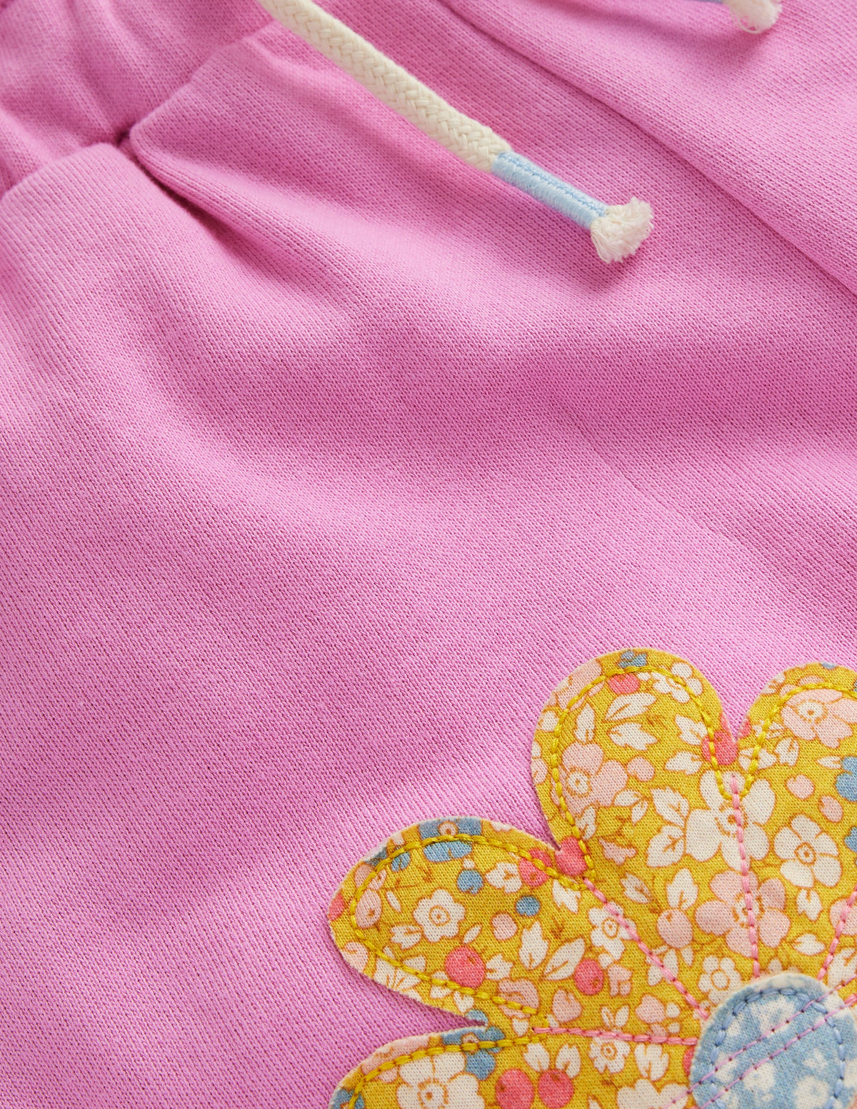 Applique Jersey Shorts-Cosmos Pink Patchwork-3