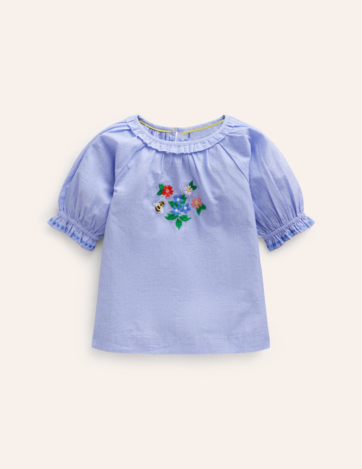 Embroidered Woven Top-End on End - Image 1