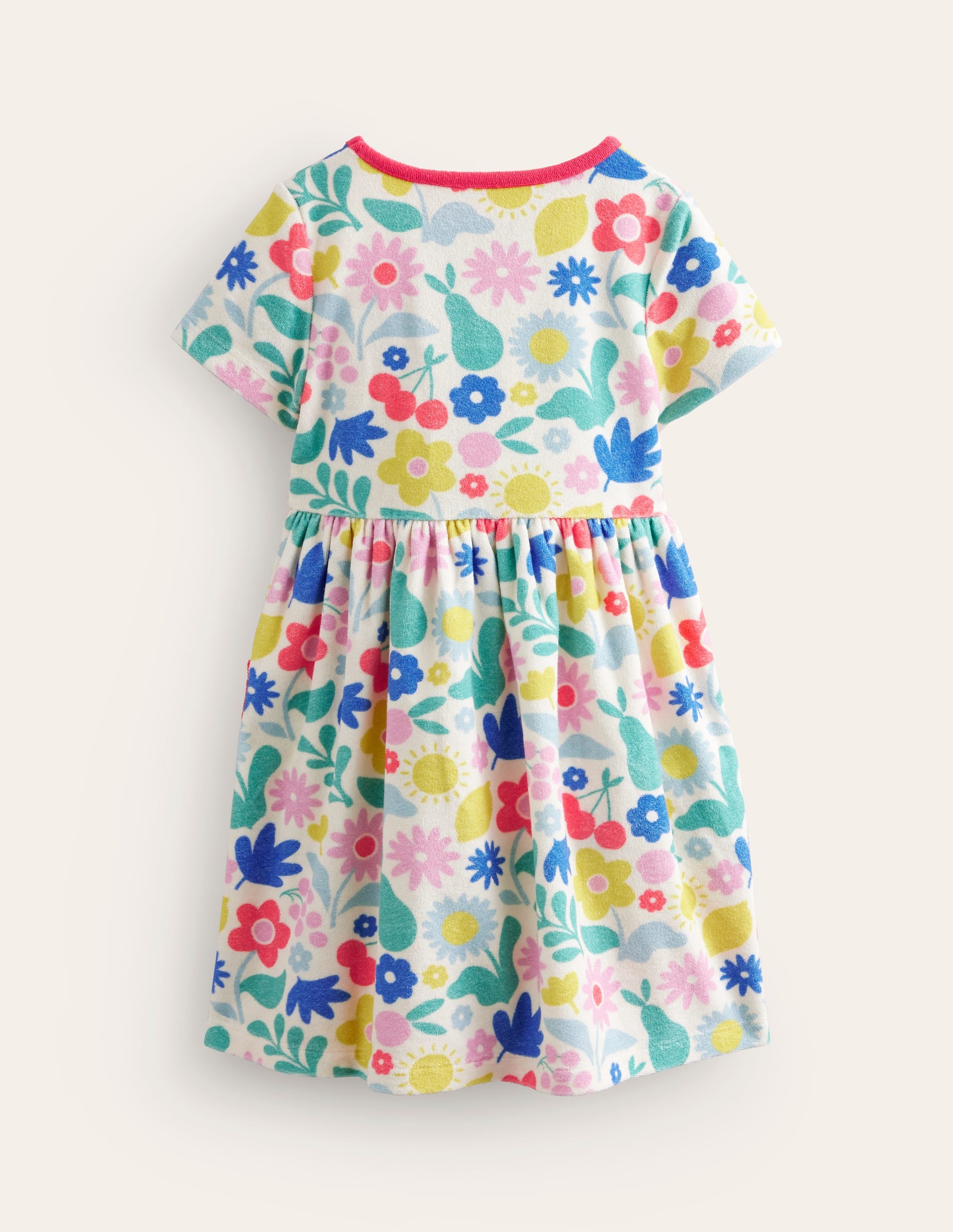 Fun Towelling Dress-Multi Holiday Stencil - Image 2