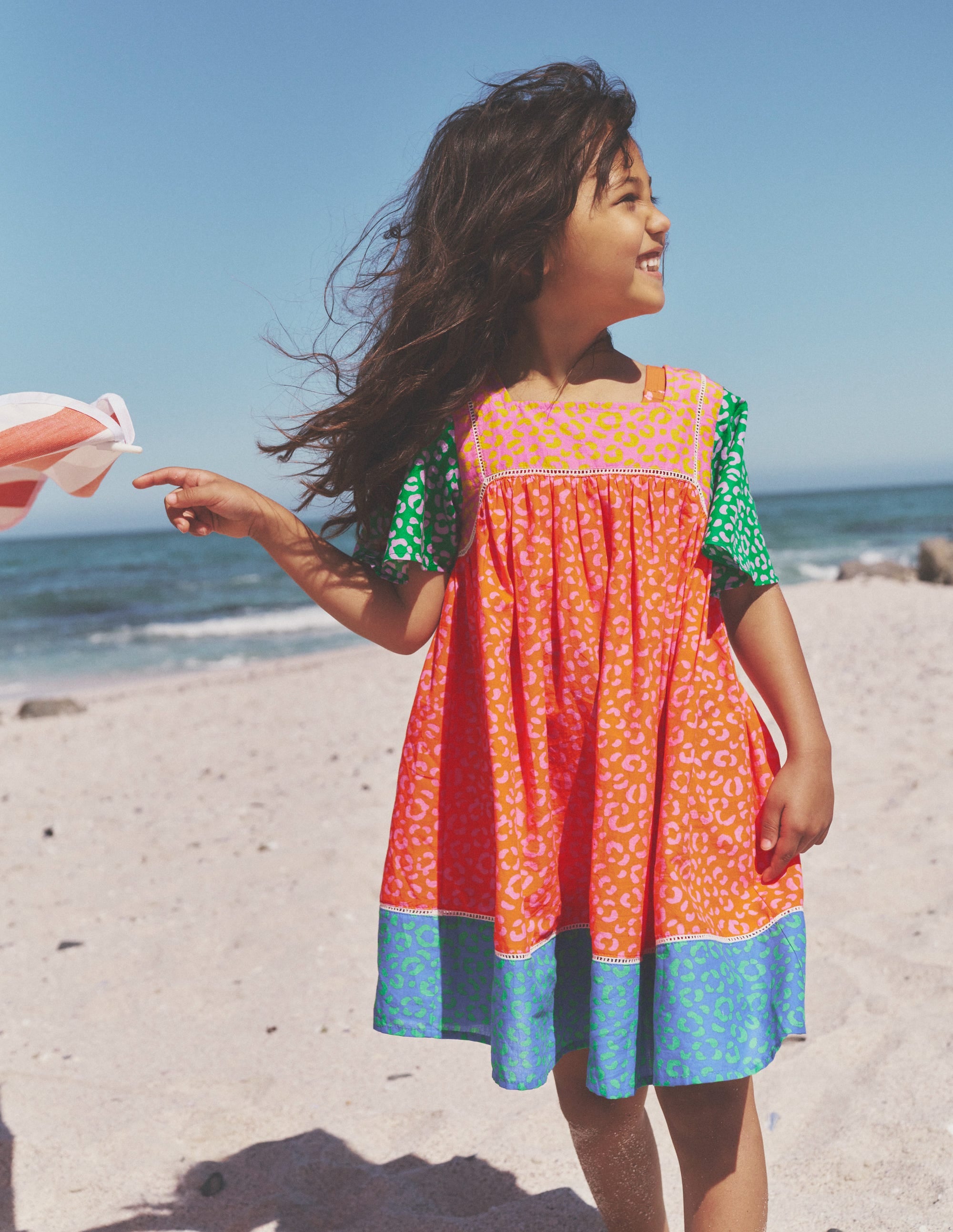 Lightweight Holiday Dress-Multi Leopard Print - Image 4