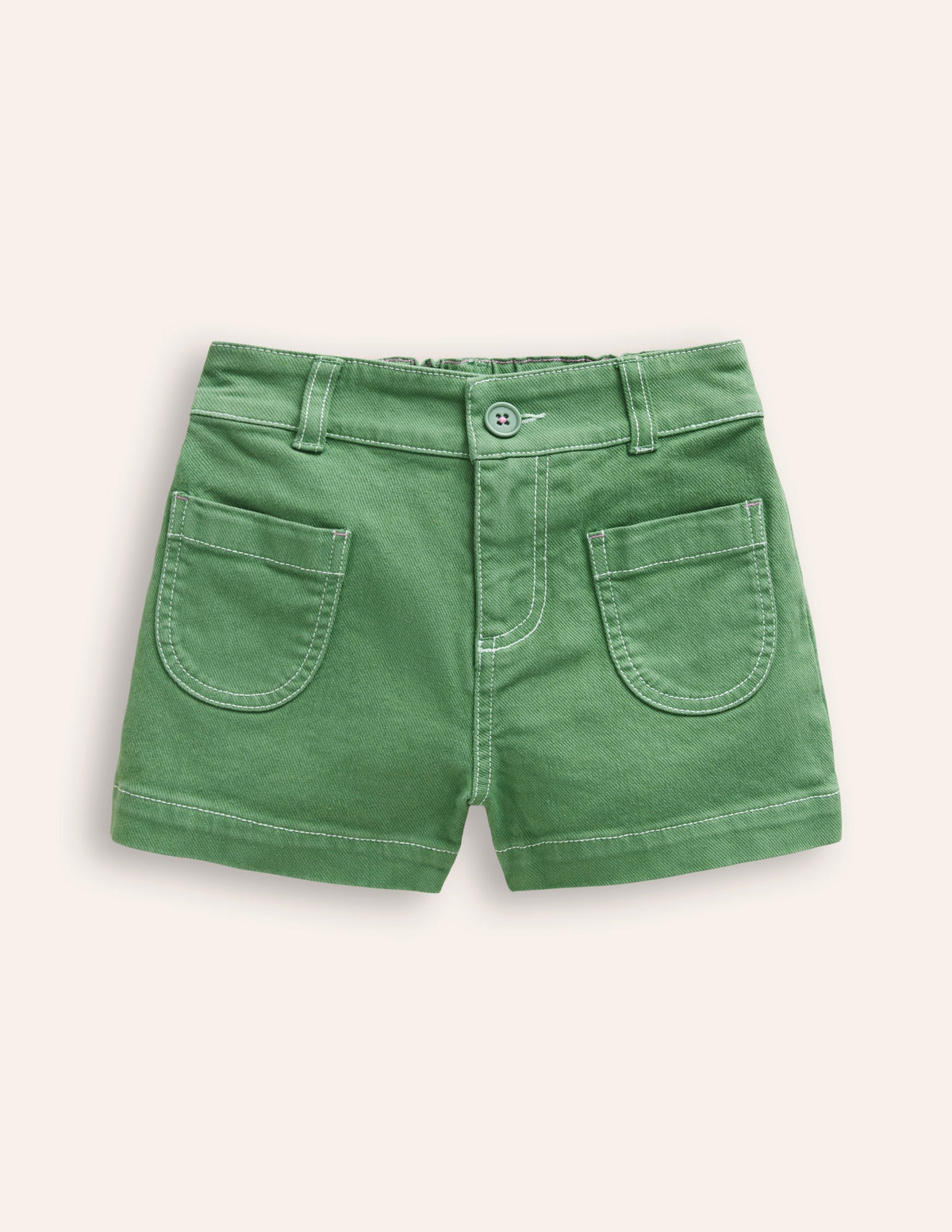 High Waisted Shorts-Shamrock Green - Image 1