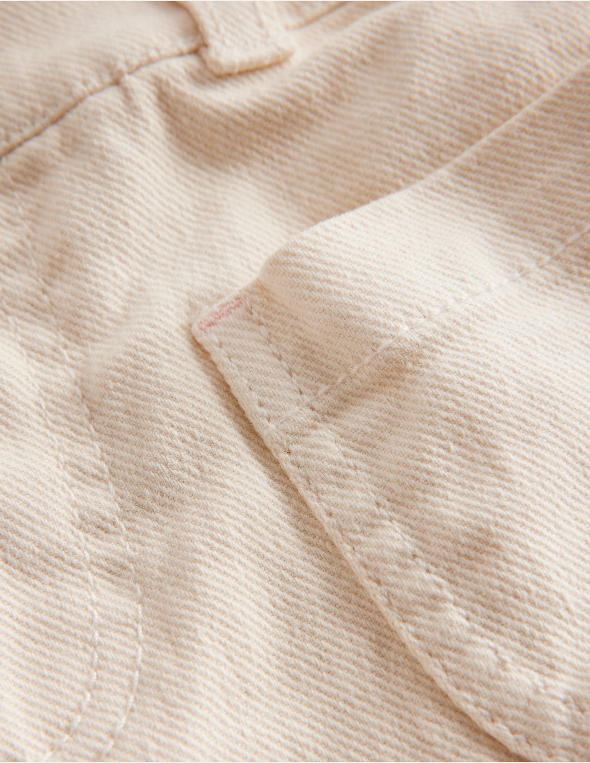 High Waisted Shorts-Vanilla White-3