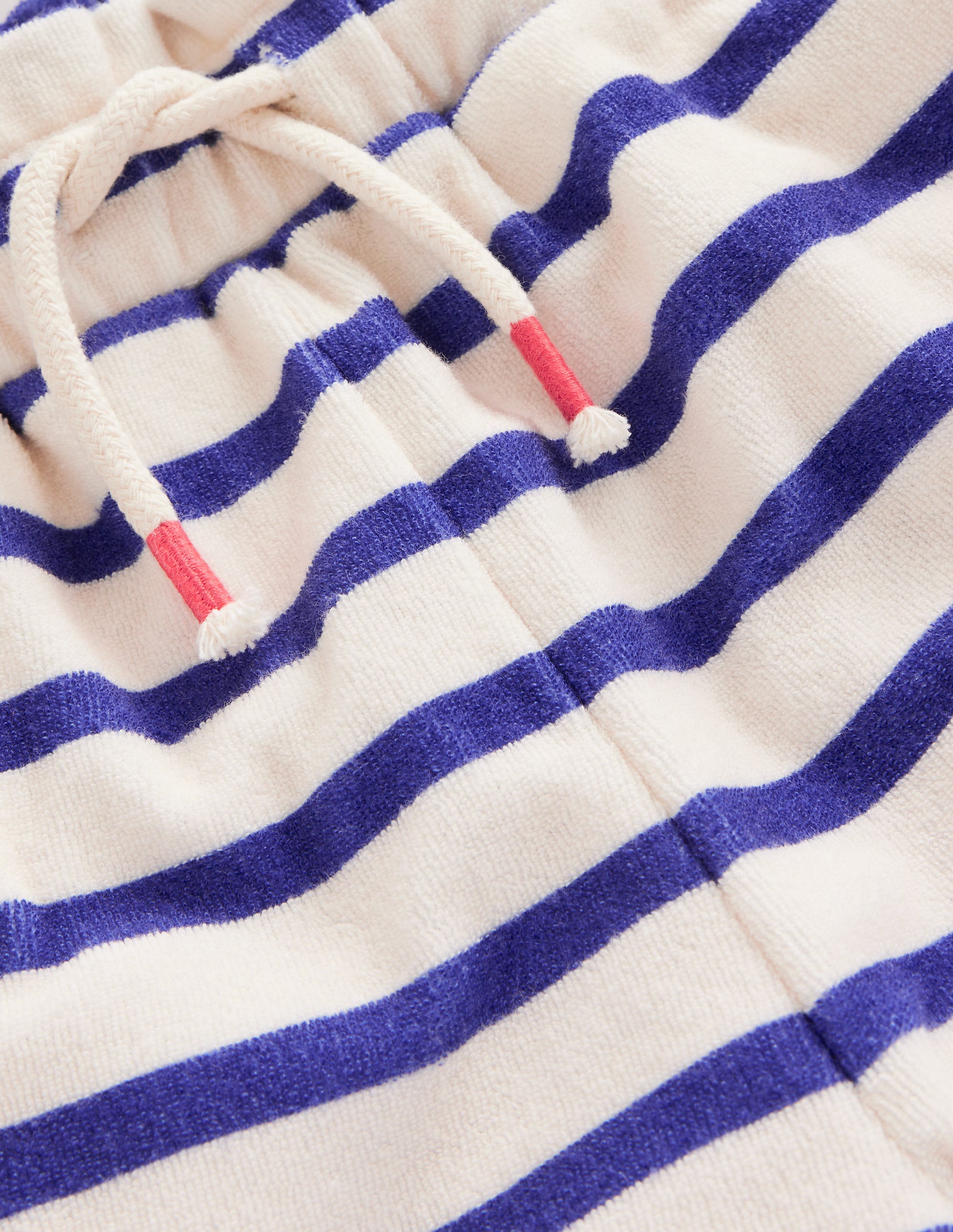 Towelling Trousers-Navy/ Ivory Stripe - Image 3
