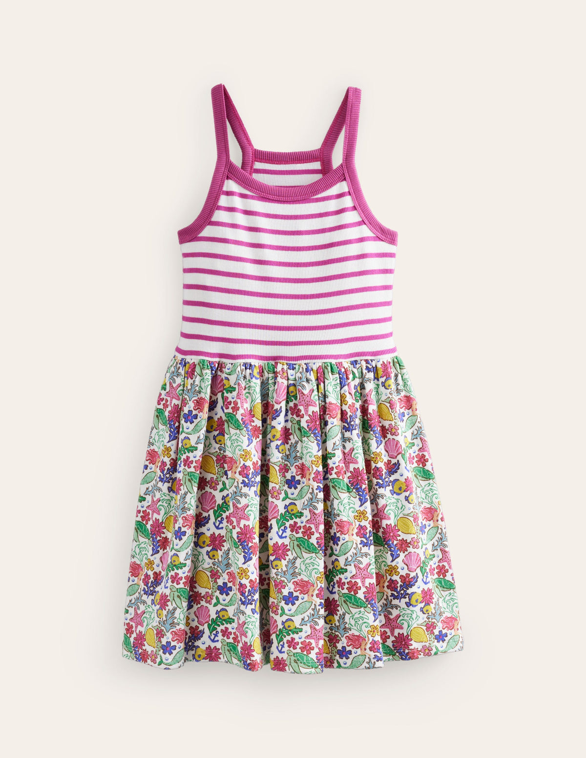 Strappy Hotchpotch Dress-Multi Mermaid Ditsy-1